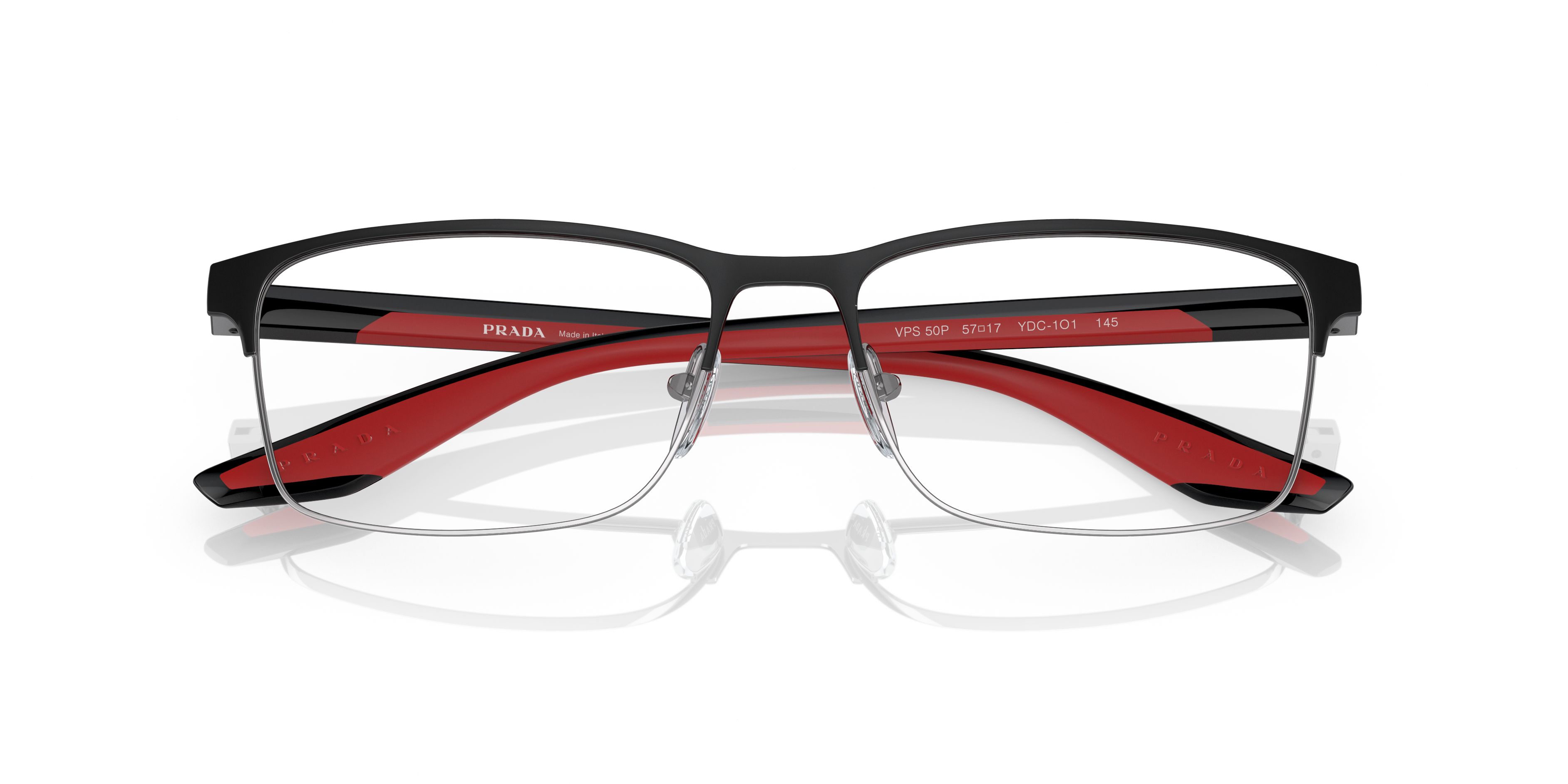 Folded Prada Linea Rossa PS 50PV Glasses Transparent / Black