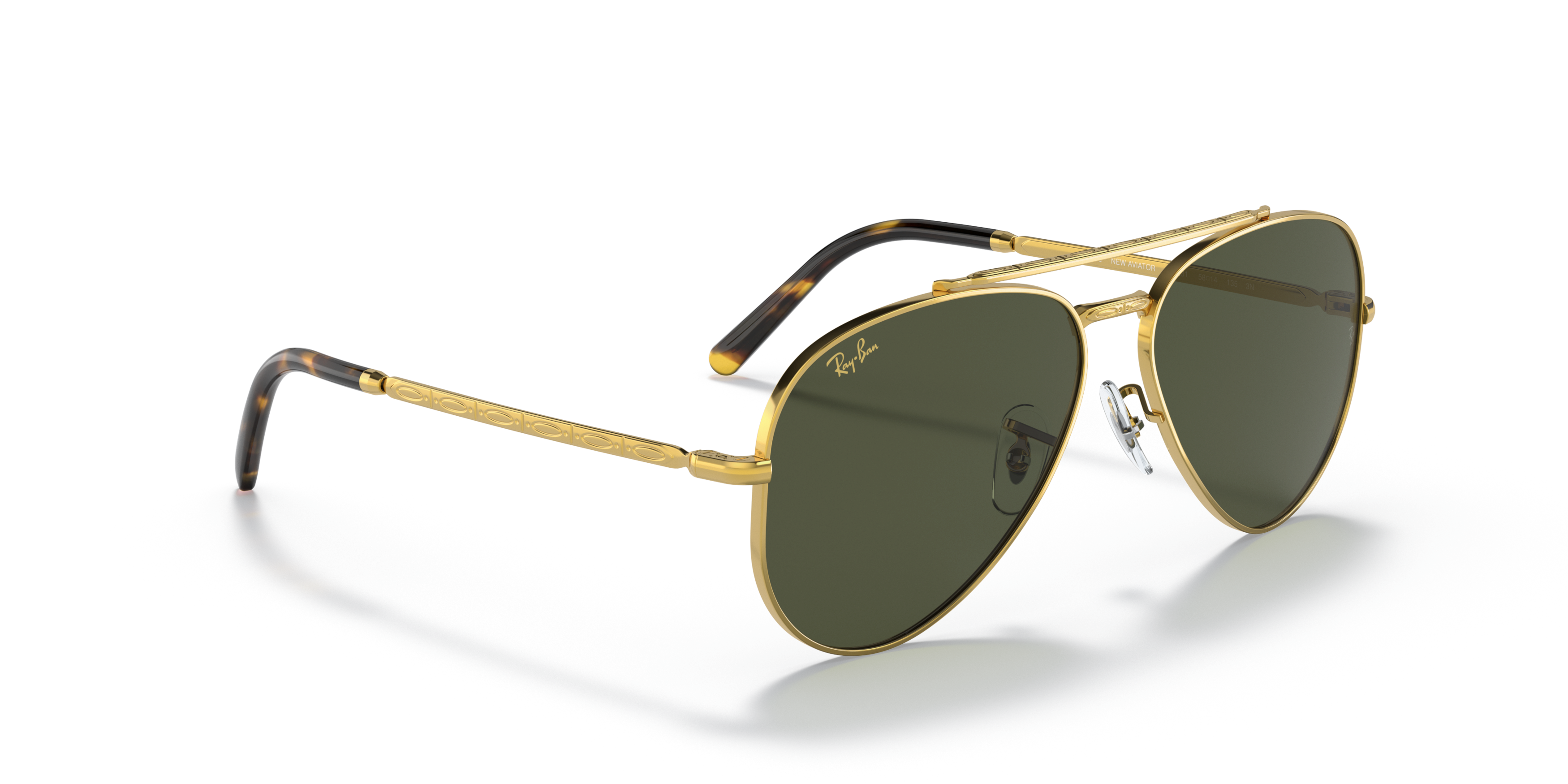 Angle_Right01 Ray-Ban RB 3625 Sunglasses Green / Gold