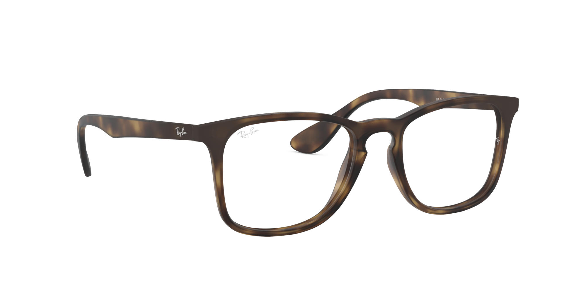 Angle_Right01 Ray-Ban RX 7074 (5365) Glasses Transparent / Tortoise Shell