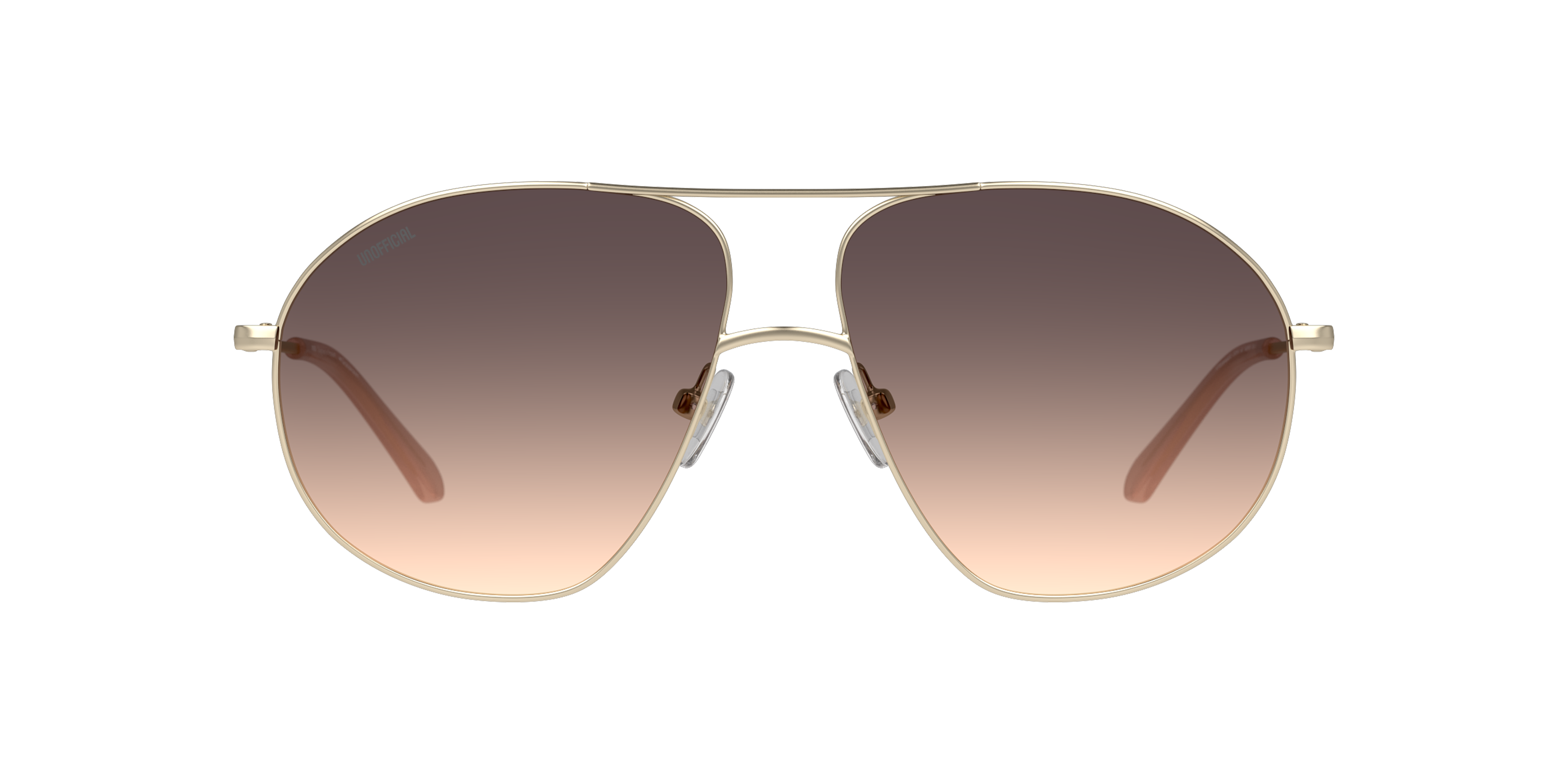 Front Unofficial UNSF0183 (DDP0) Sunglasses Pink / Gold