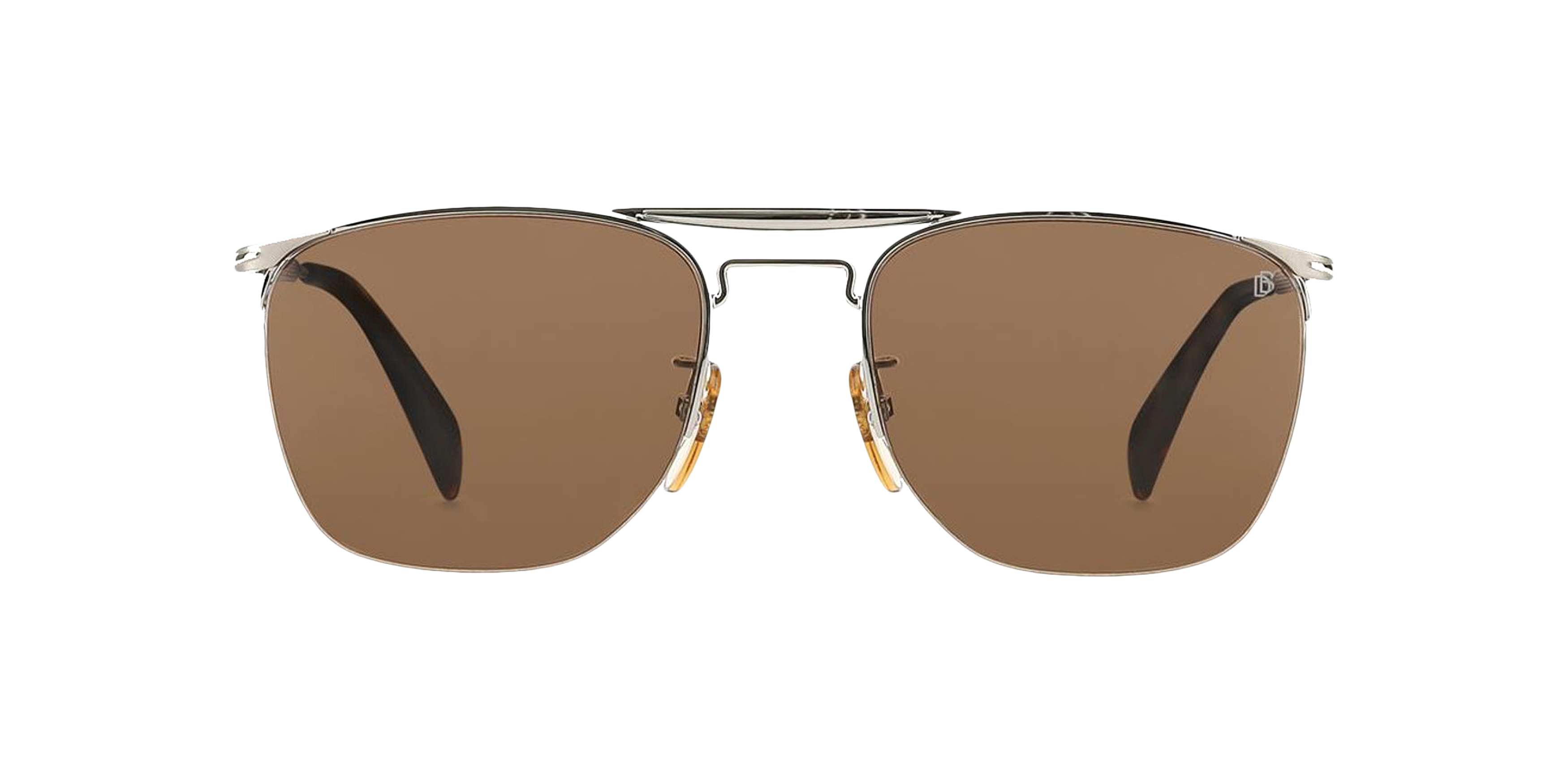 Front David Beckham Eyewear DB 1001/S (010) Sunglasses Brown / Grey