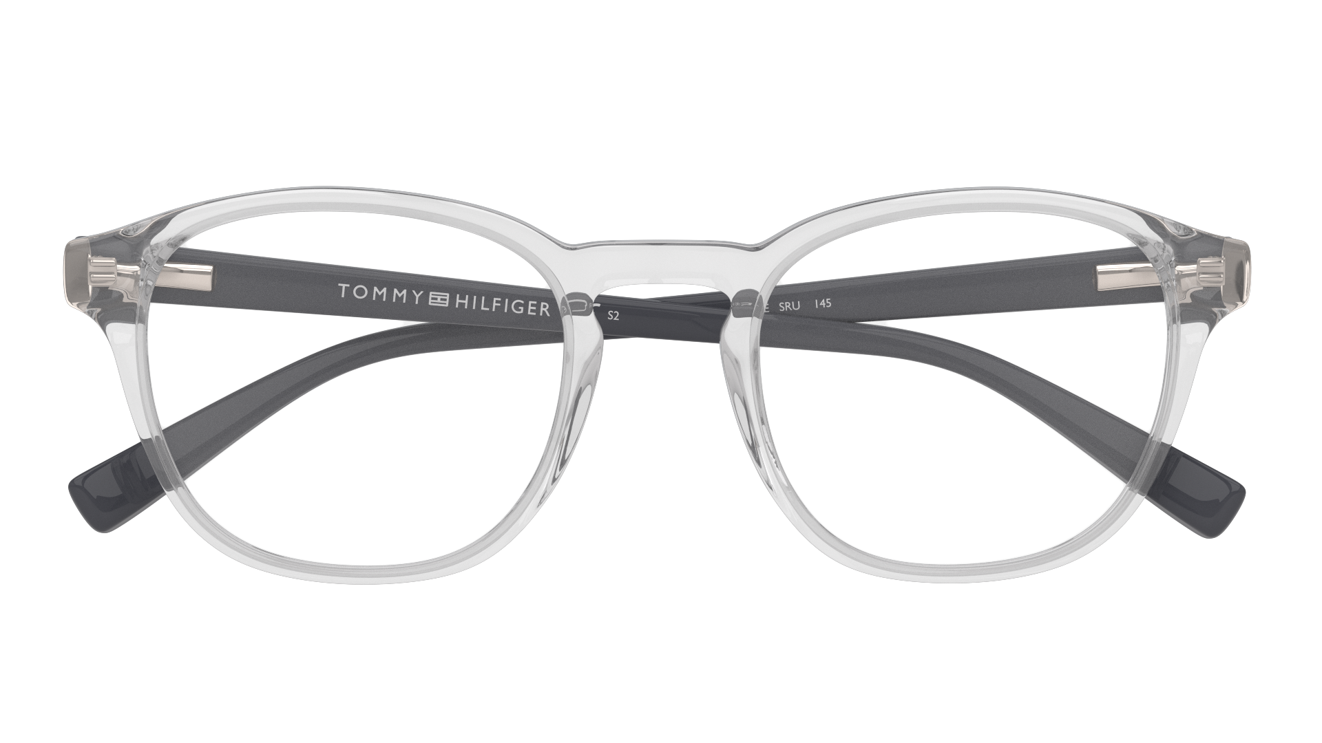 Folded Tommy Hilfiger Bio-Based TH 1858/RE (KB7) Glasses Transparent / Grey