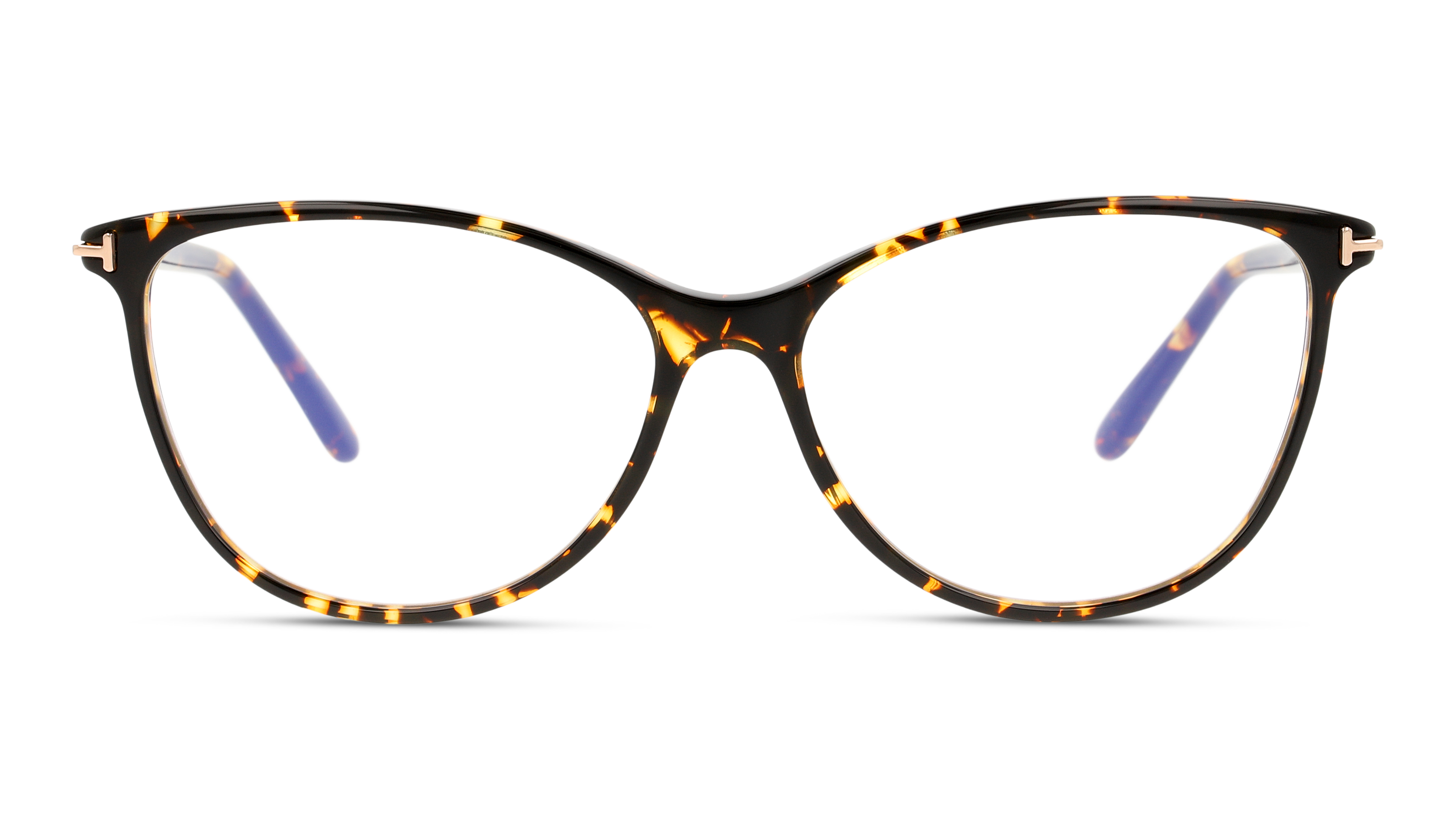 Front Tom Ford FT 5616-B (056) Glasses Transparent / Tortoise Shell