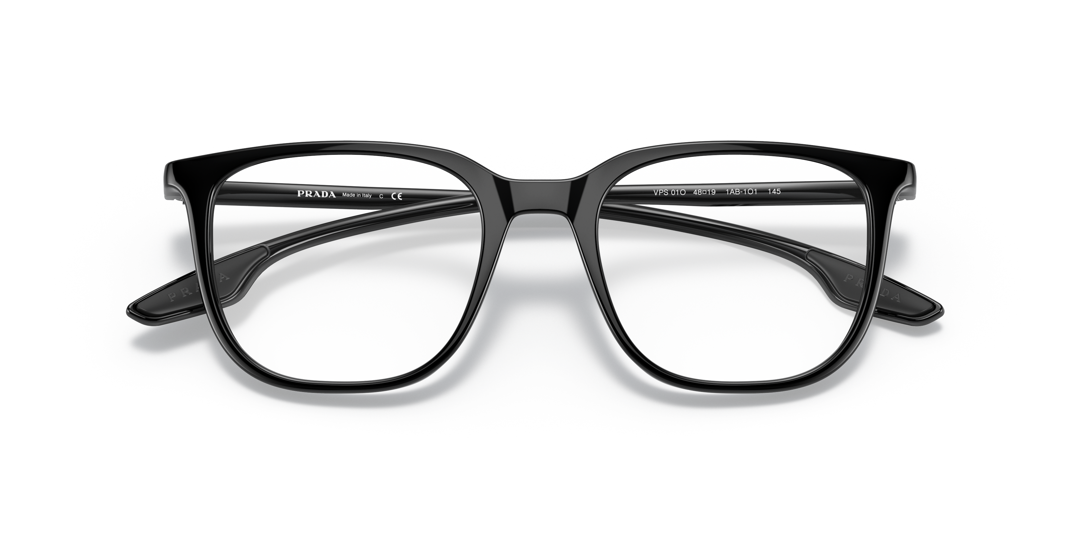 Folded Prada Linea Rossa PS 010V (1AB1O1) Glasses Transparent / Black