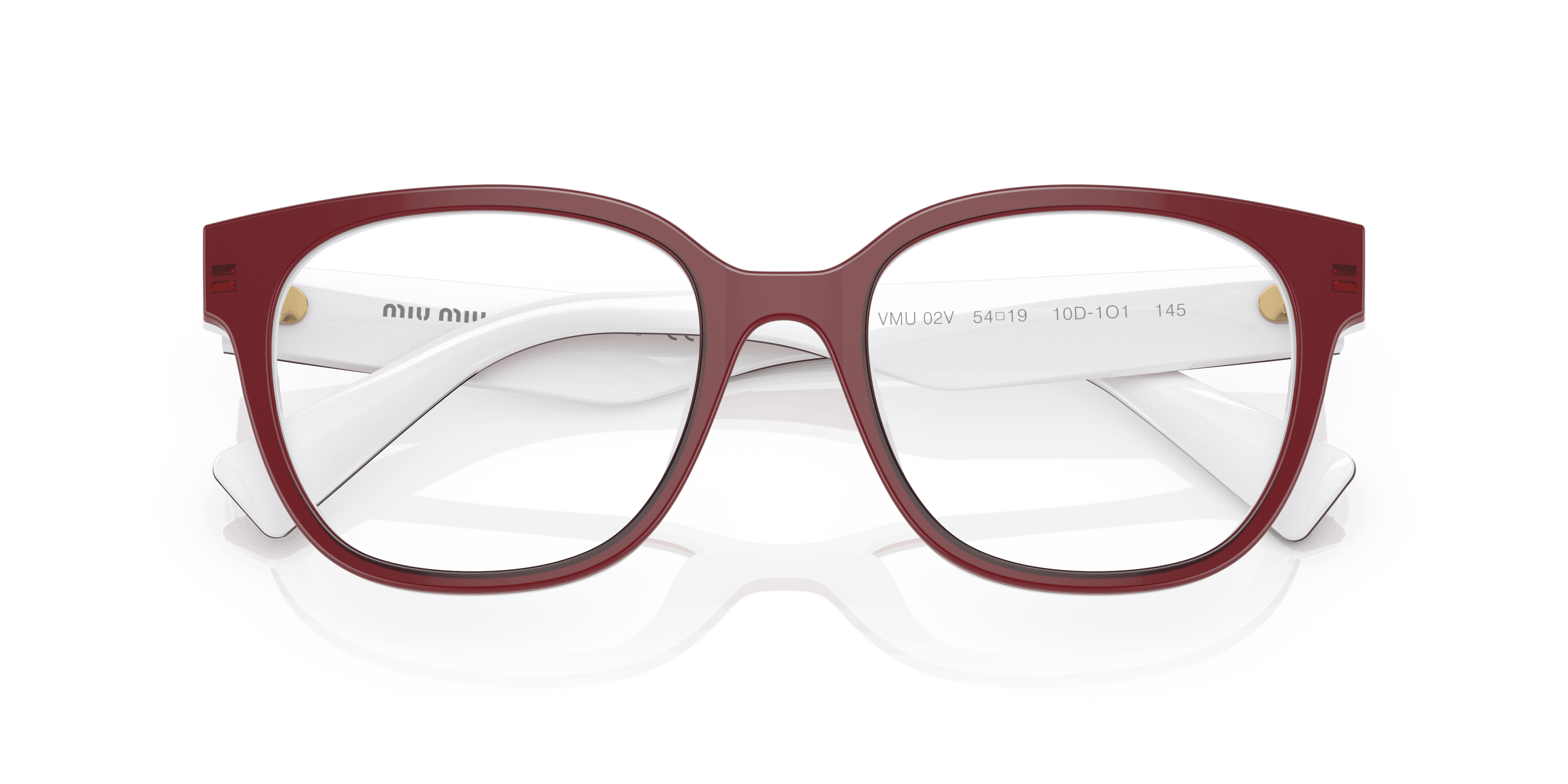 Folded MIU MIU MU 02VV 10D1O1 Rouge, Blanc