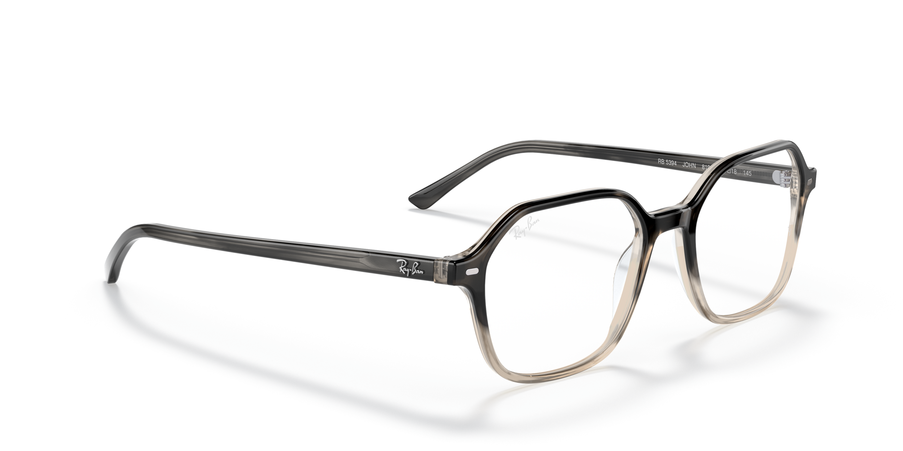 Angle_Right01 RAY-BAN RX5394 8106 Gris, Marron
