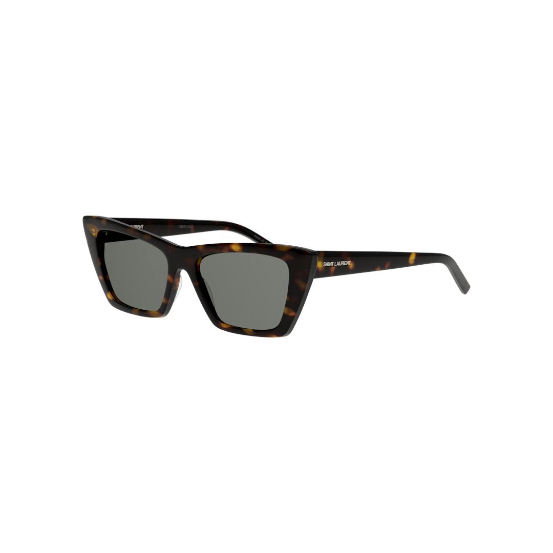 Saint Laurent SL 276 MICA Lunettes de Soleil Femme - Cateye Marron Gris - Possibilité de verres corr