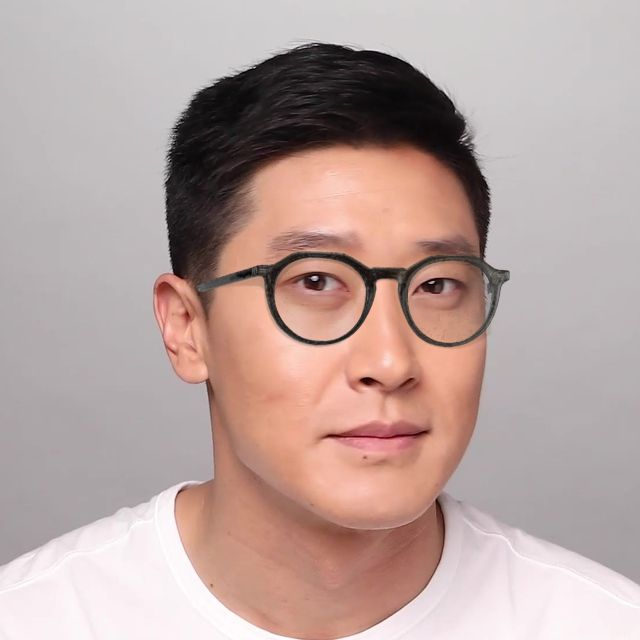 On_Model_Male03 Unofficial UNOM0123 (GT00) Glasses Transparent / Grey