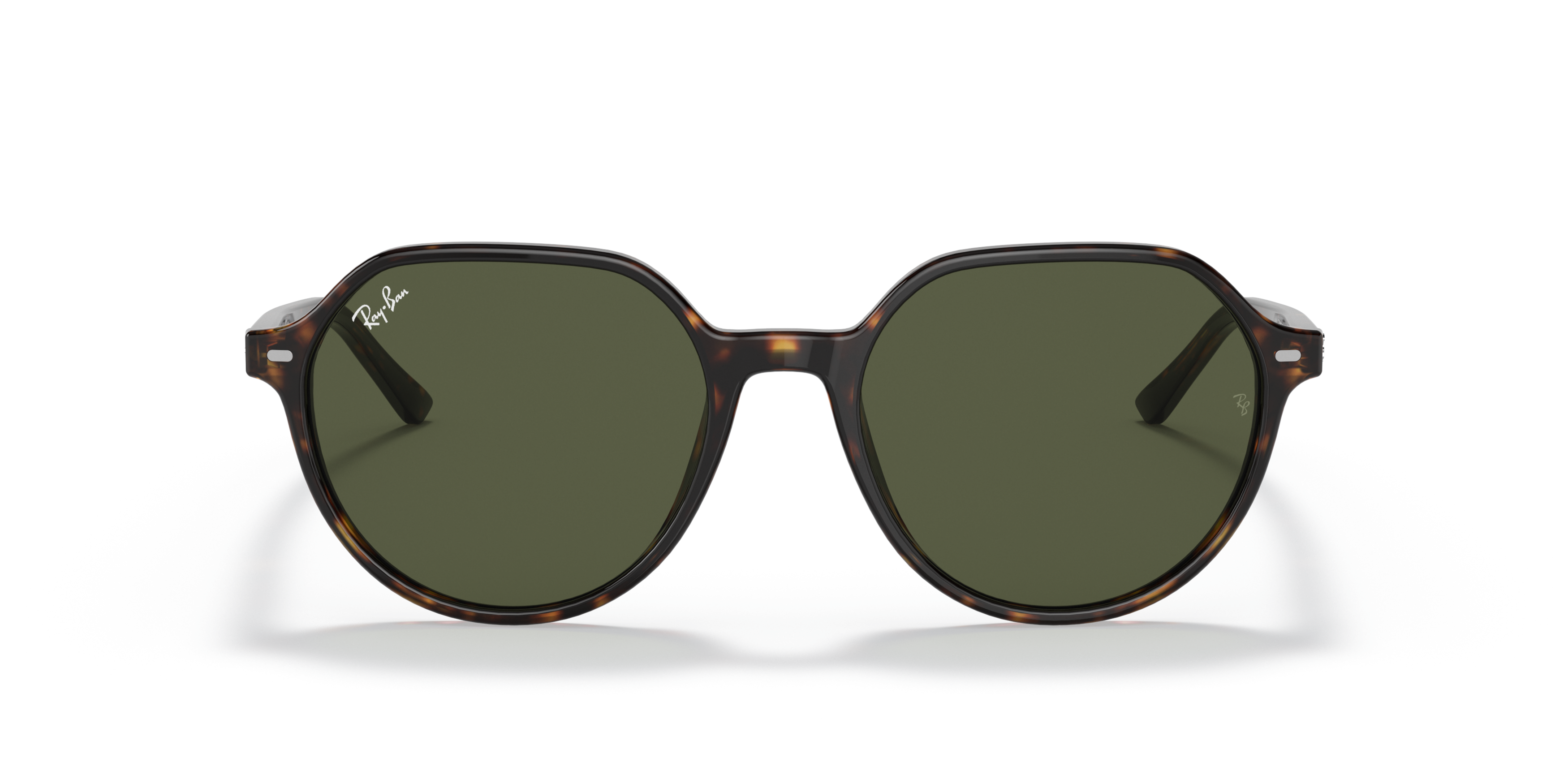 Front Ray-Ban RB 2195 (902/31) Sunglasses Green / Havana