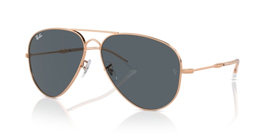 Ray-Ban Old Aviator RB3825 9202R5 Blauw / Rose goud