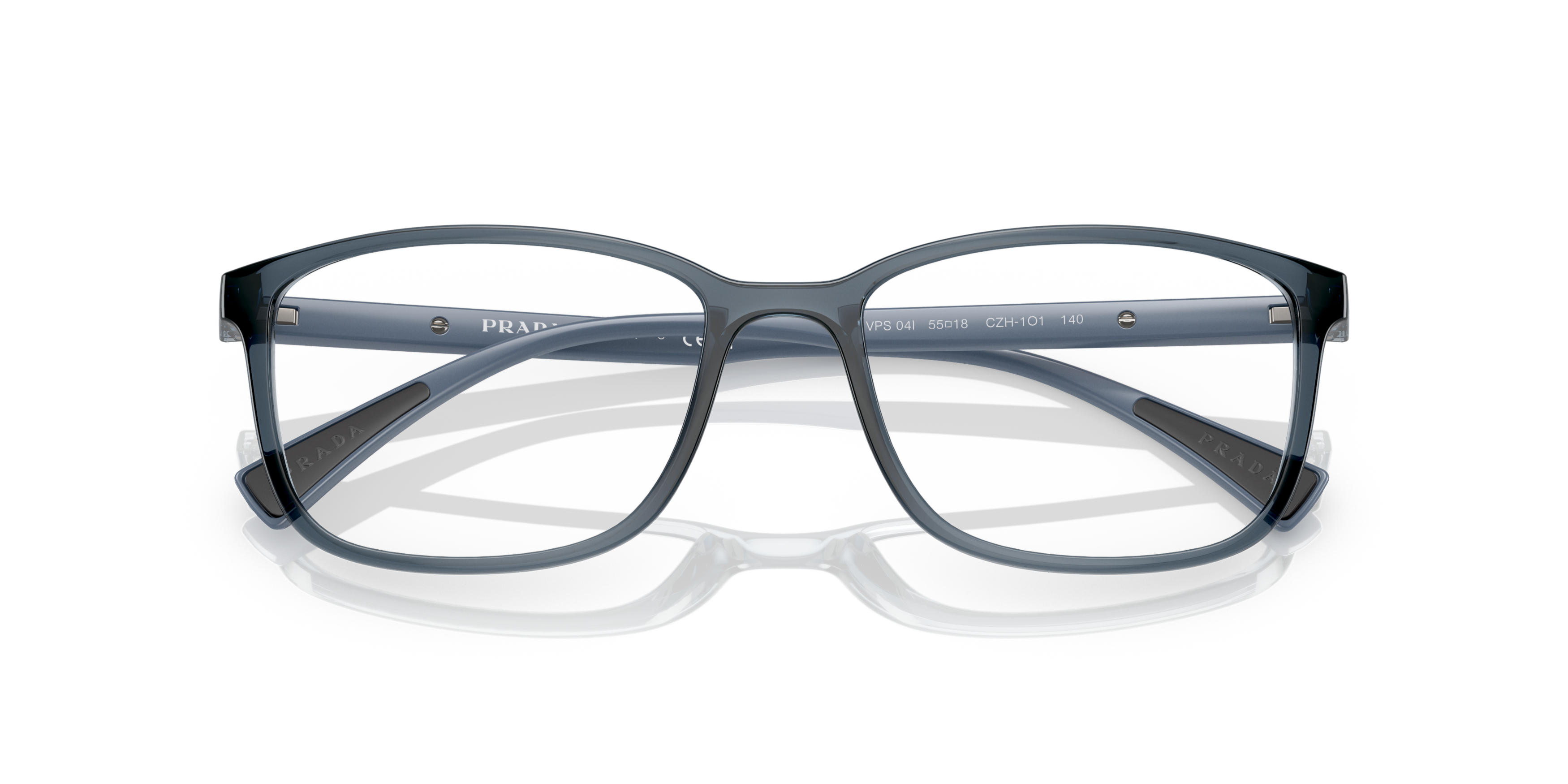 Folded Prada Linea Rossa PS 04IV (CZH1O1) Glasses Transparent / Blue