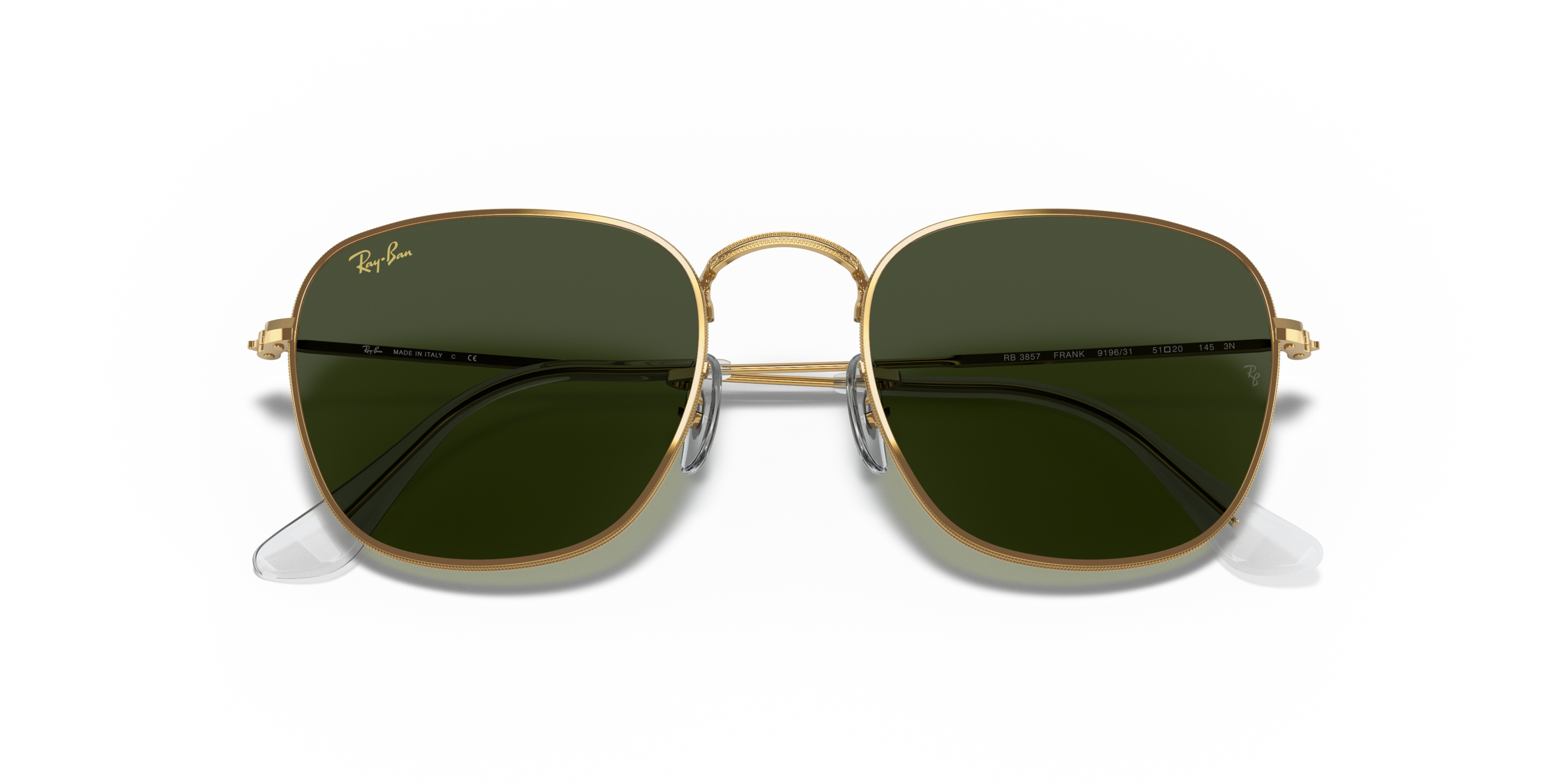 Folded Ray-Ban Frank RB 3857 (919931) Sunglasses Green / Black