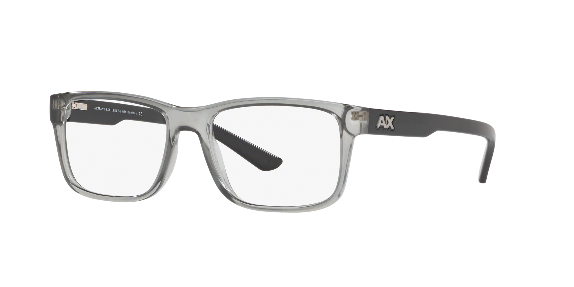 Angle_Left01 Armani Exchange AX 3016 Glasses Transparent / Transparent, Grey