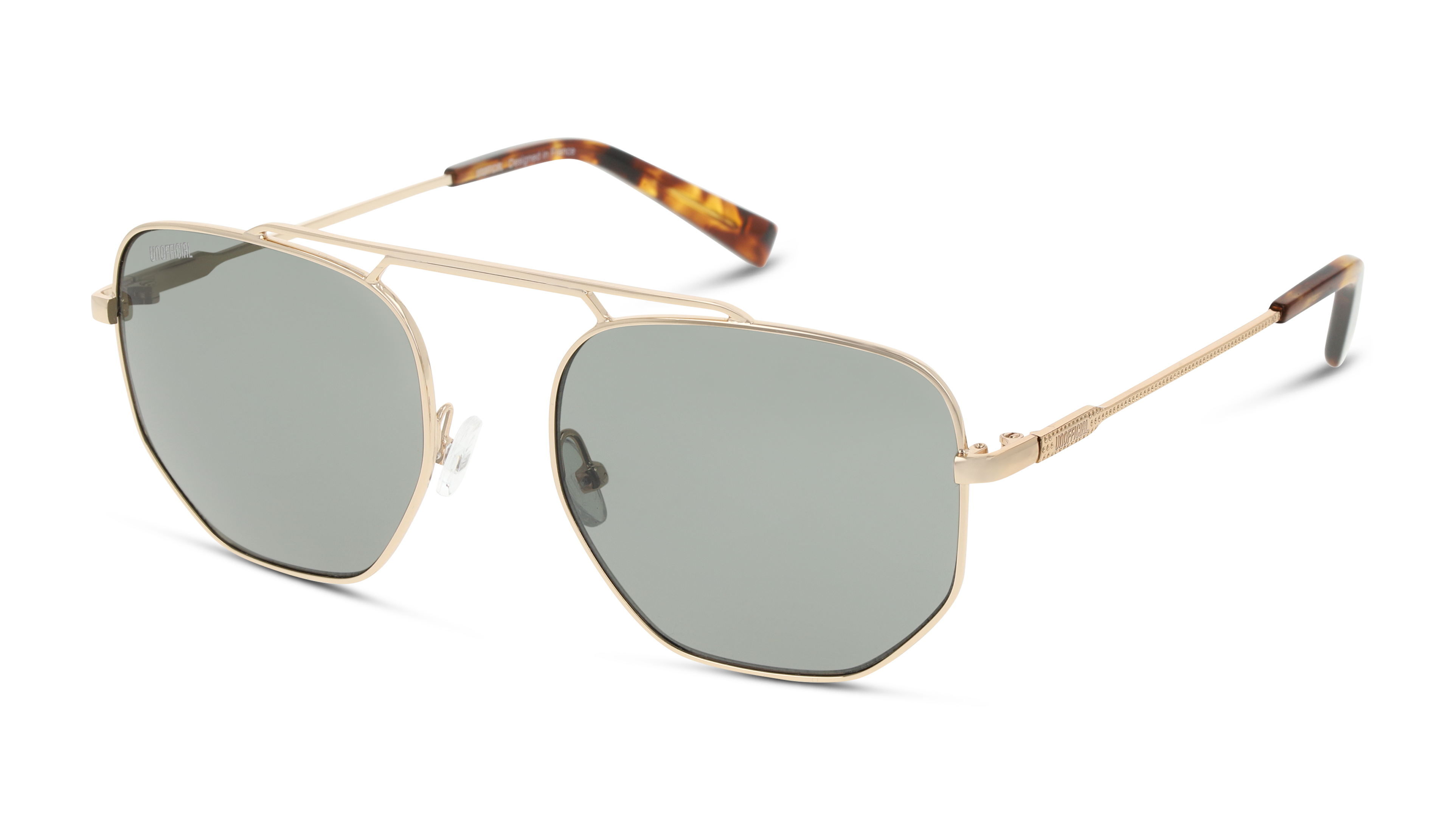 Angle_Left01 Unofficial UNSM0118 Sunglasses Green / Gold