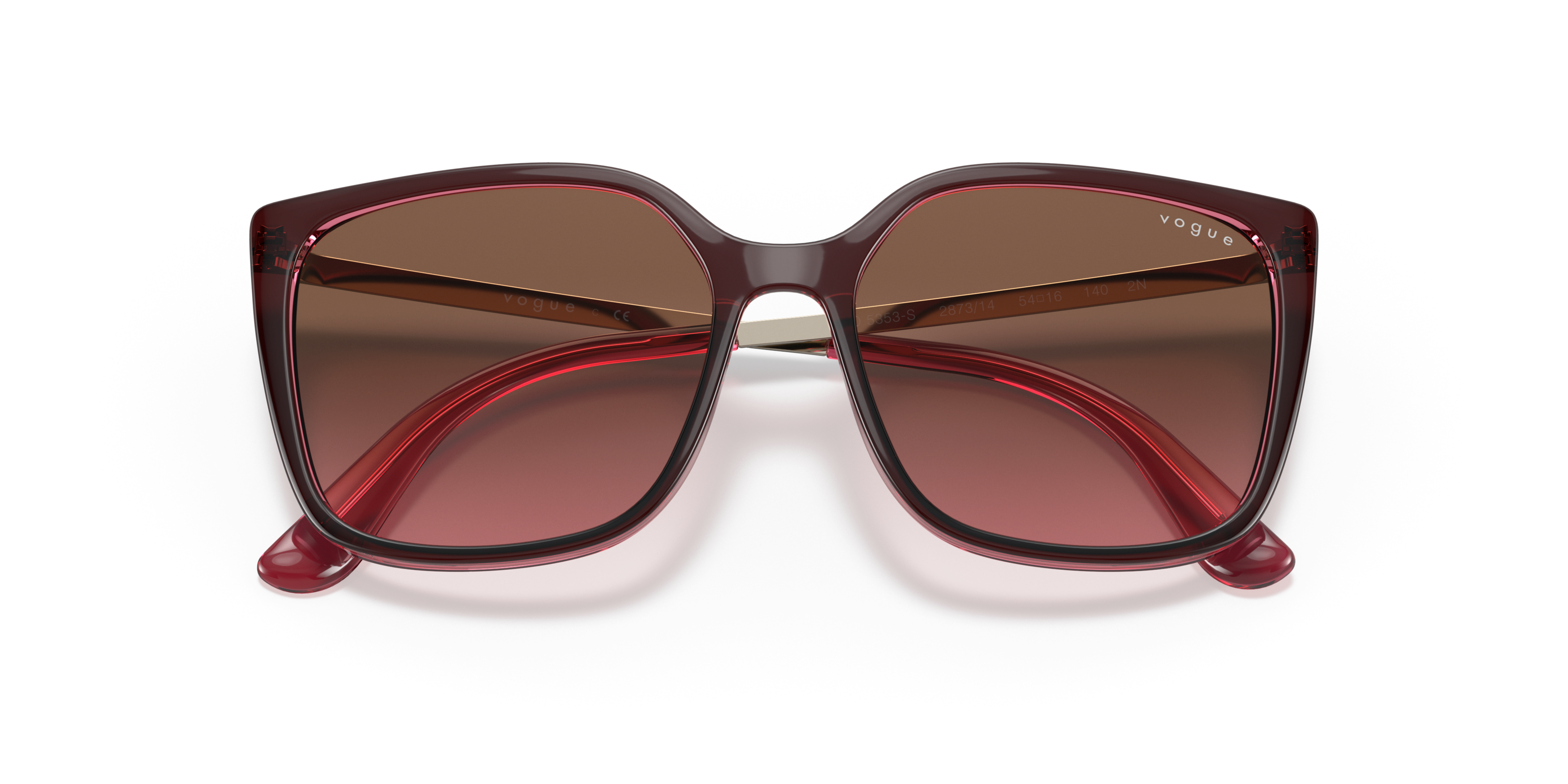 Folded Vogue VO 5353S (287314) Sunglasses Brown / Red