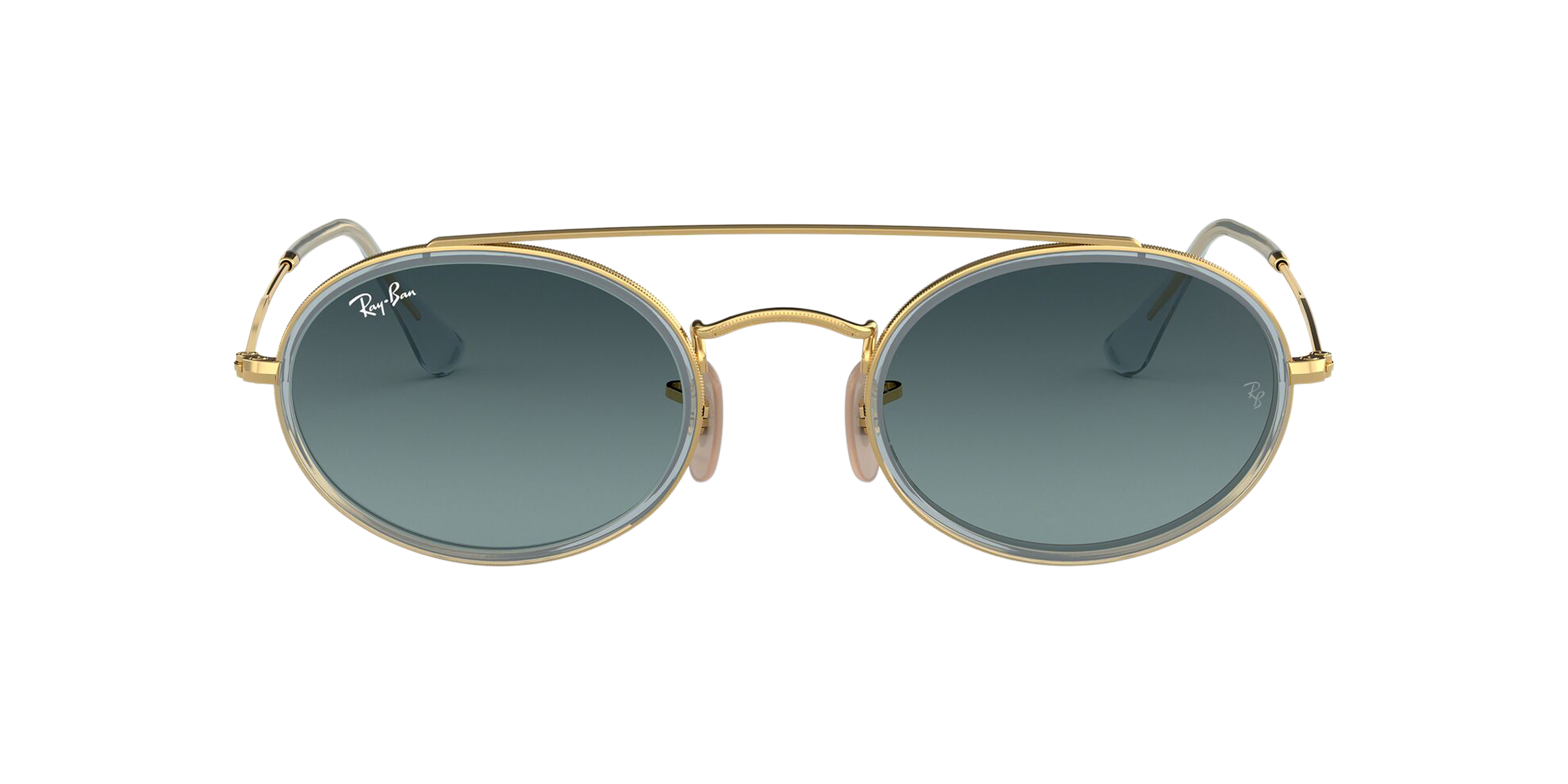 [products.image.front] Ray-Ban Oval Double Bridge RB3847N 91233M