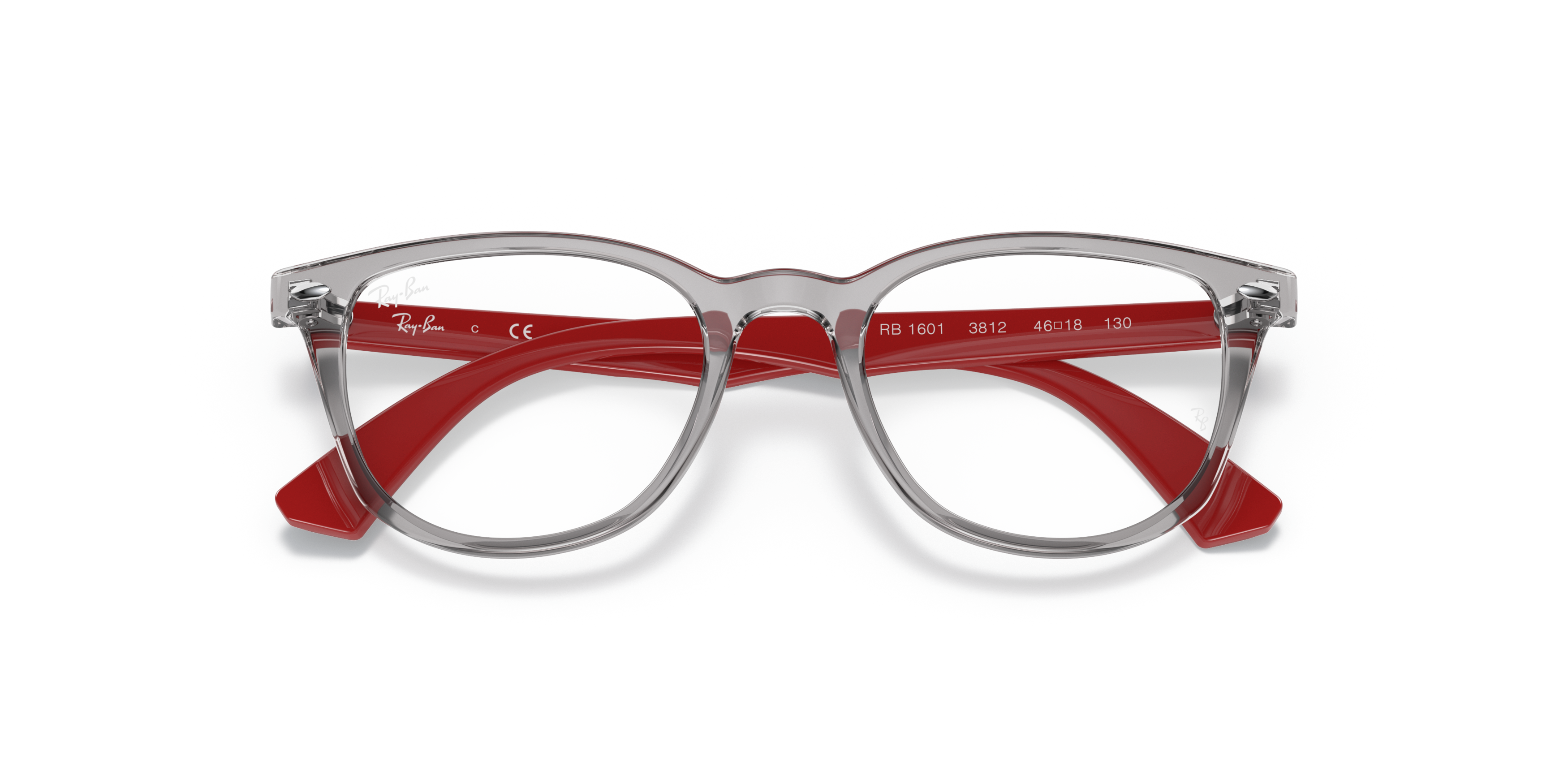 Folded Ray-Ban Juniors RY 1601 (3812) Children's Glasses Transparent / Grey