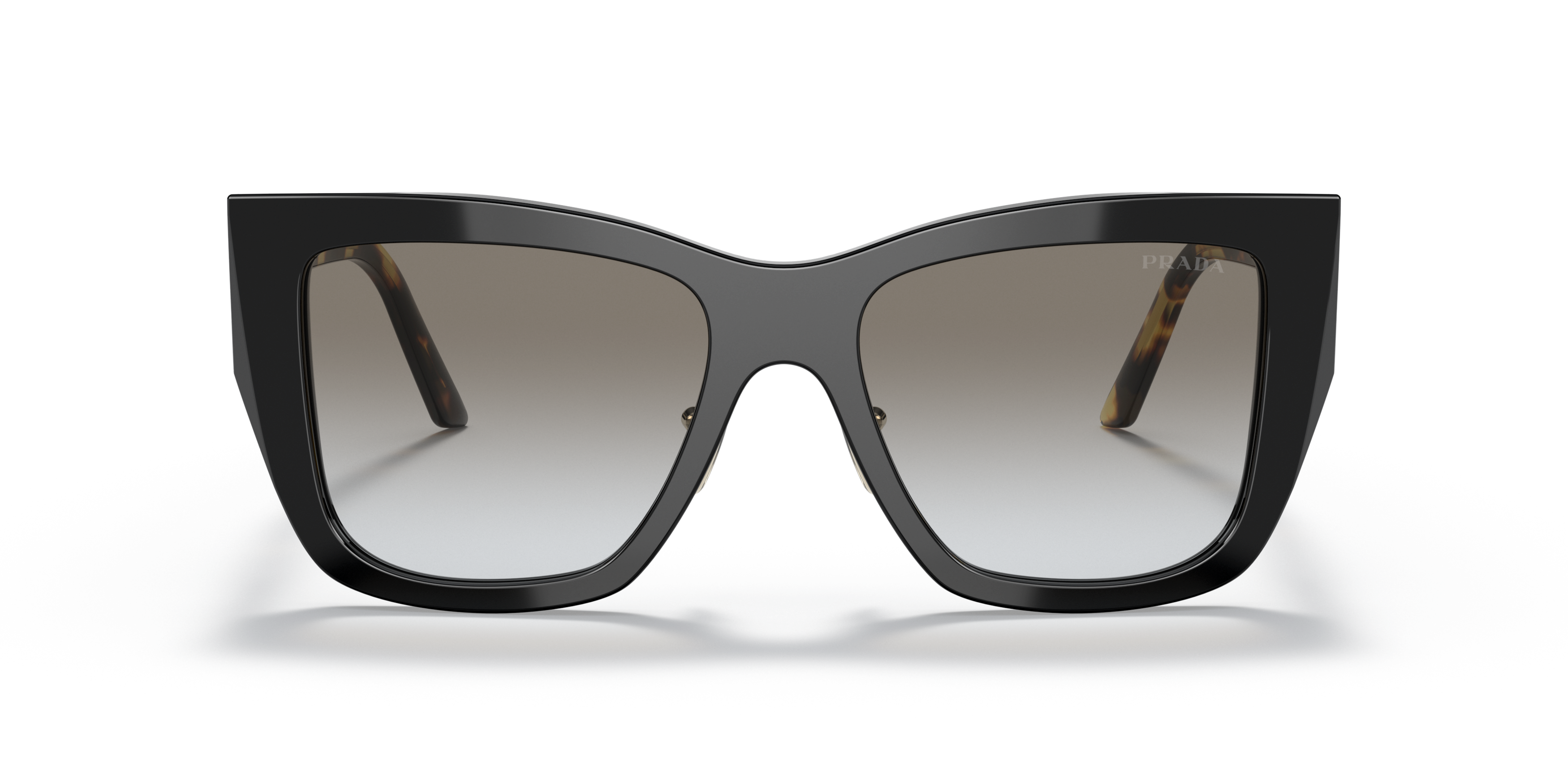 Front Prada PR 21YS Sunglasses Grey / Black
