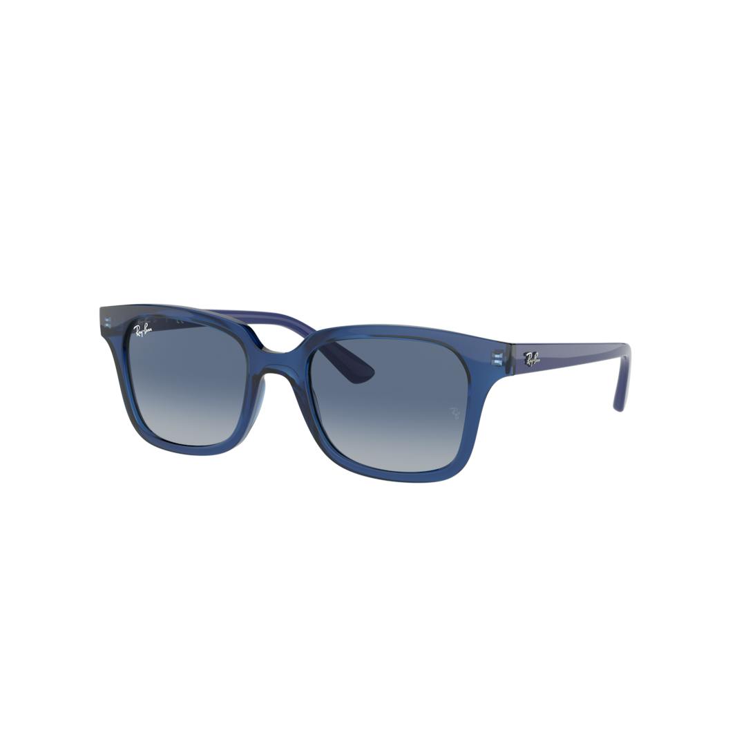 Ray-Ban 9071s RJ9071S Lunettes de Soleil Enfant - Carrée Bleu Cristal - Possibilité de verres correc