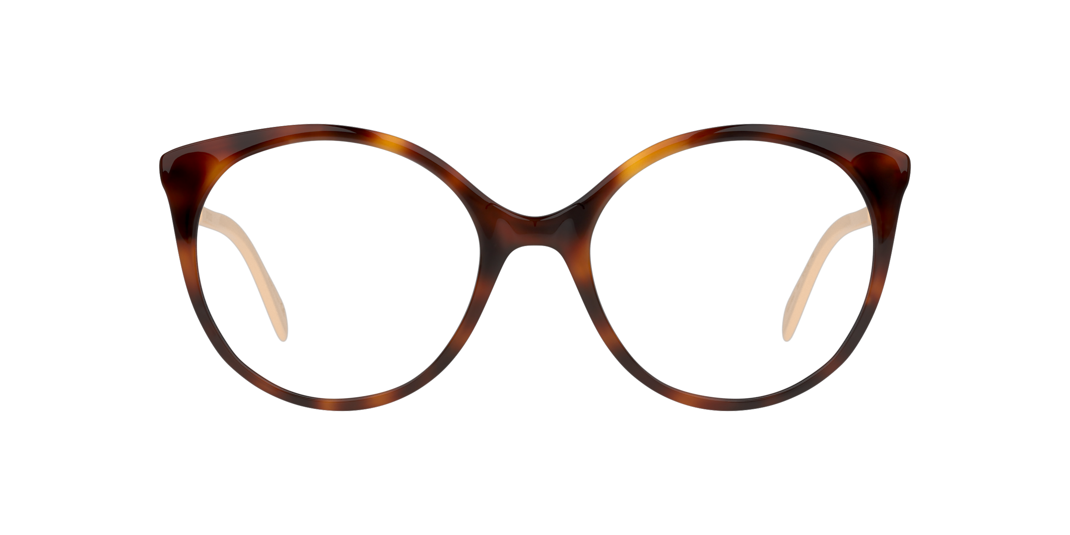 Front Gucci GG 1009O (001) Glasses Transparent / Havana