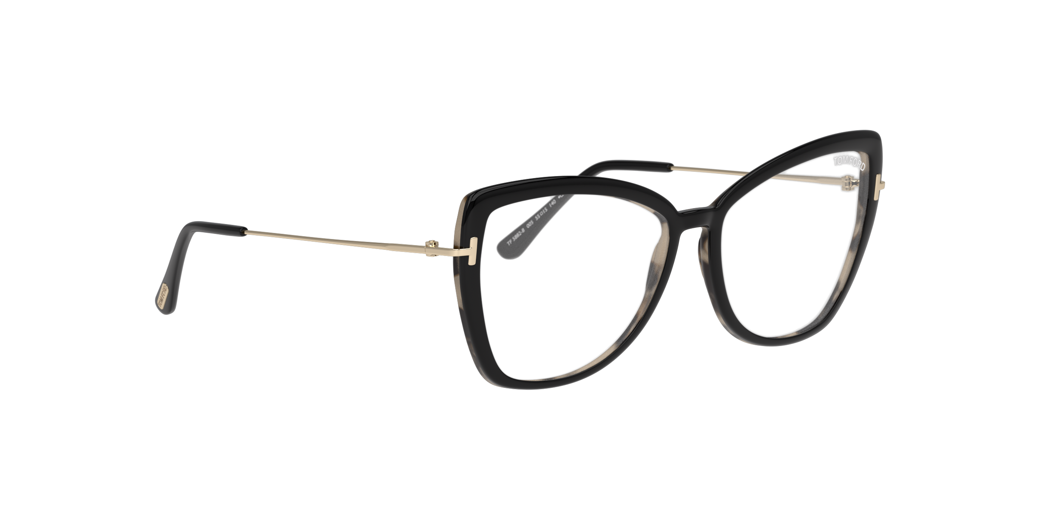 Angle_Right01 Tom Ford FT5882-B Glasses Transparent / Black