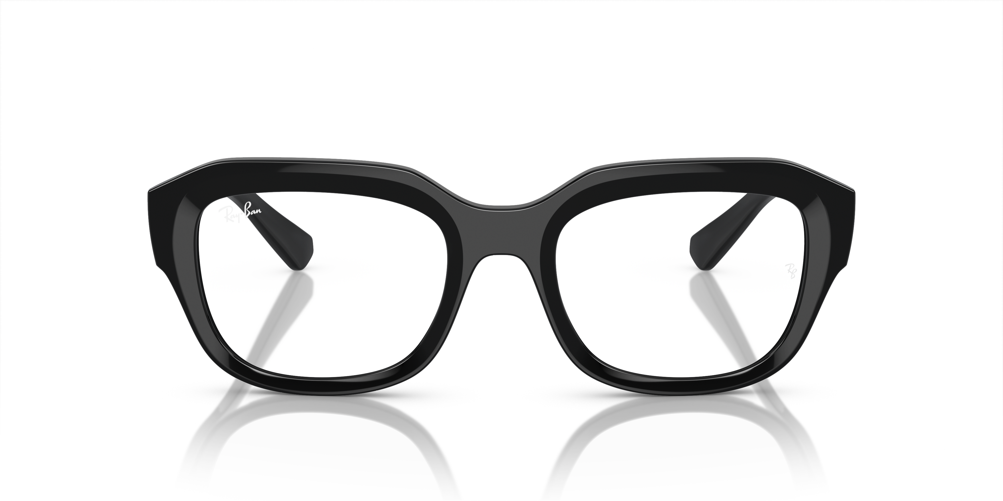 Front Ray-Ban RX 7225 Glasses Transparent / Black