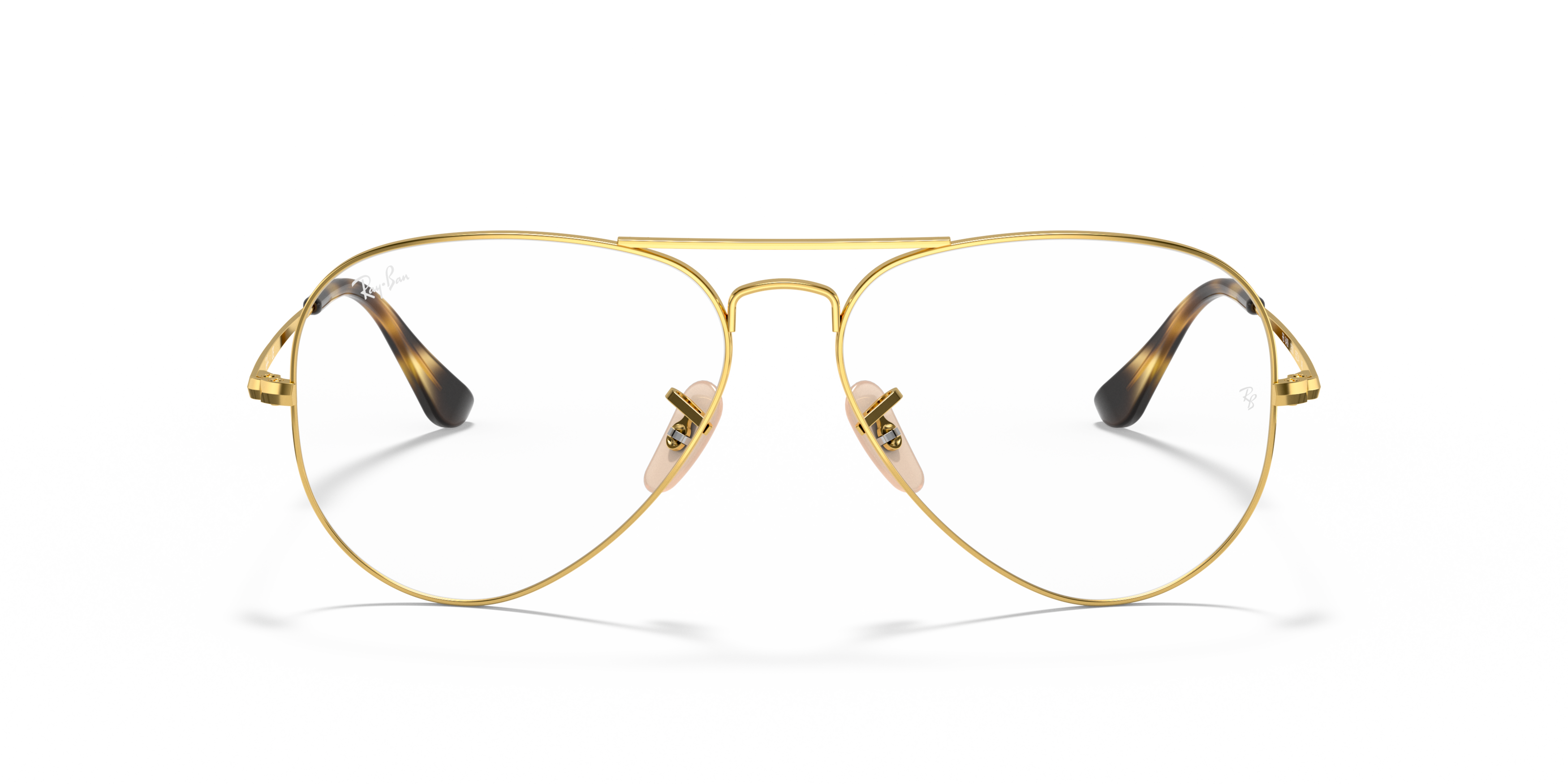 Front Ray-Ban RX 6489 Glasses Transparent / Gold