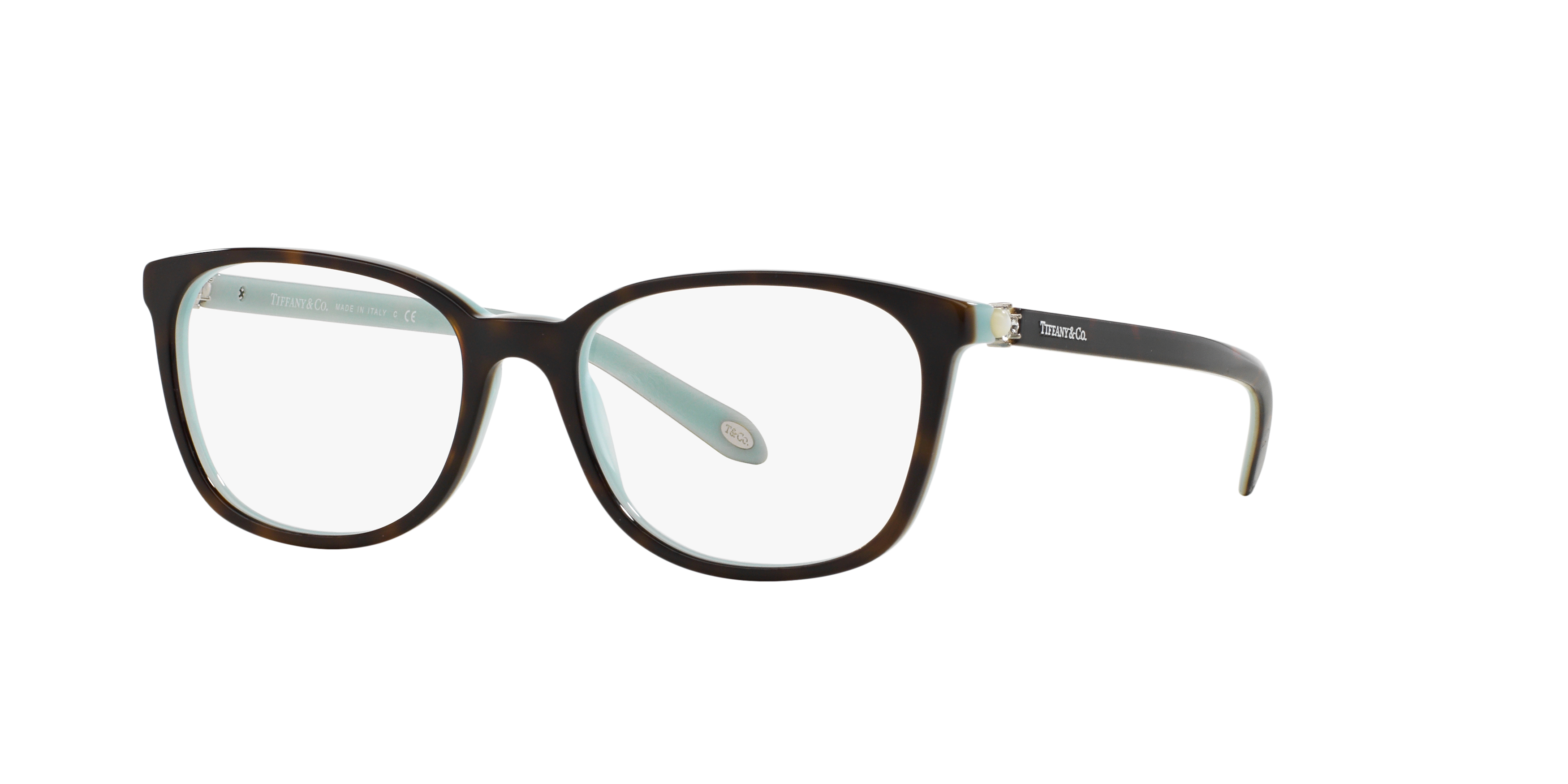Angle_Left01 Tiffany & Co TF 2109HB (8134) Glasses Transparent / Tortoise Shell