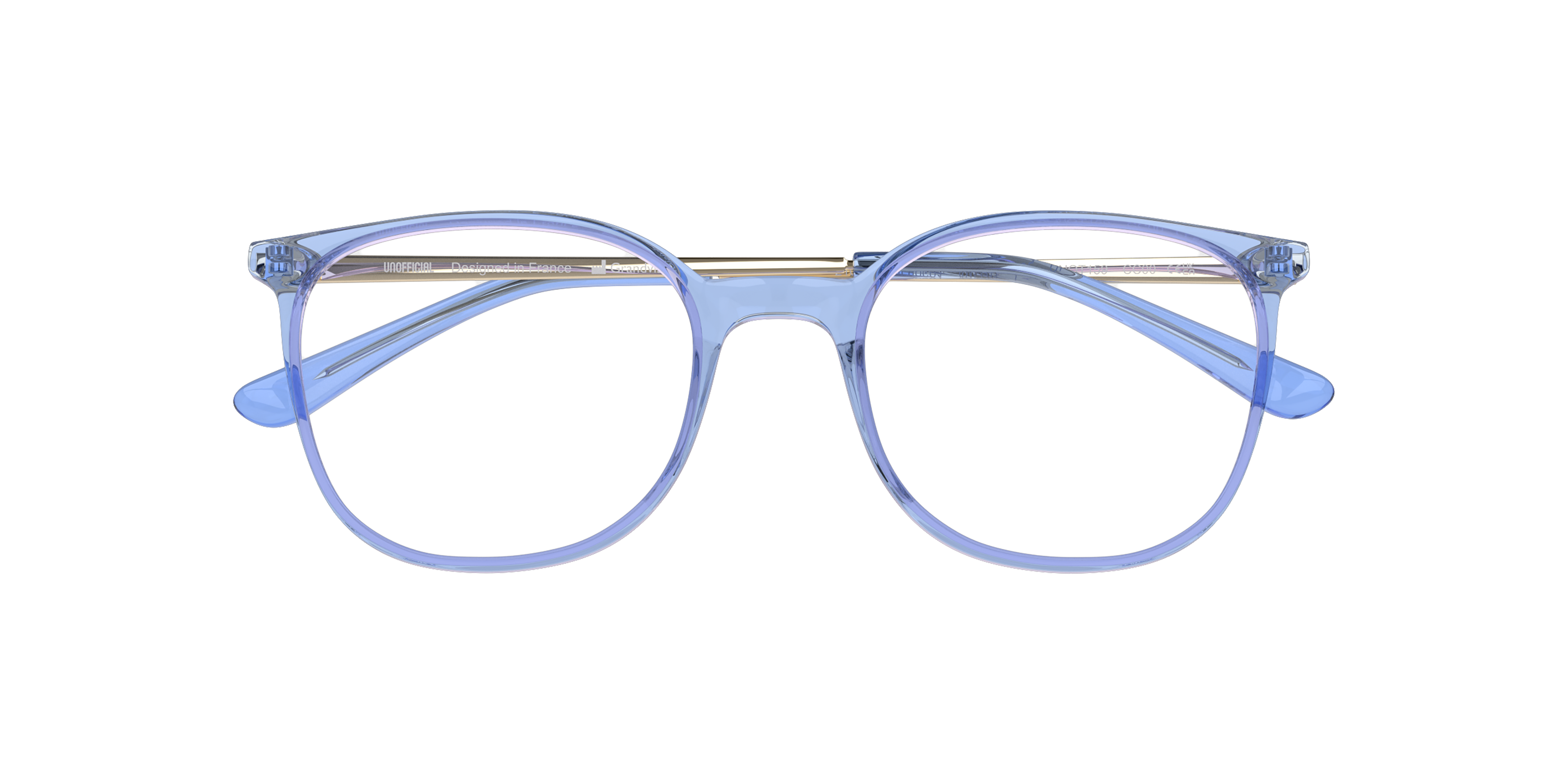 Folded Unofficial UN OT0159 (LD00) Children's Glasses Transparent / Blue