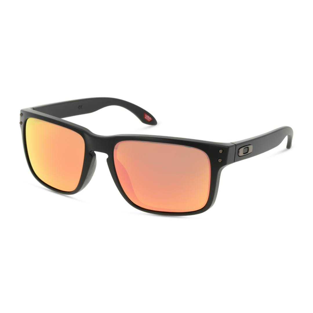 Oakley Holbrook 0OO9102 Solbriller - Firkantede Sort Spejlede Linser