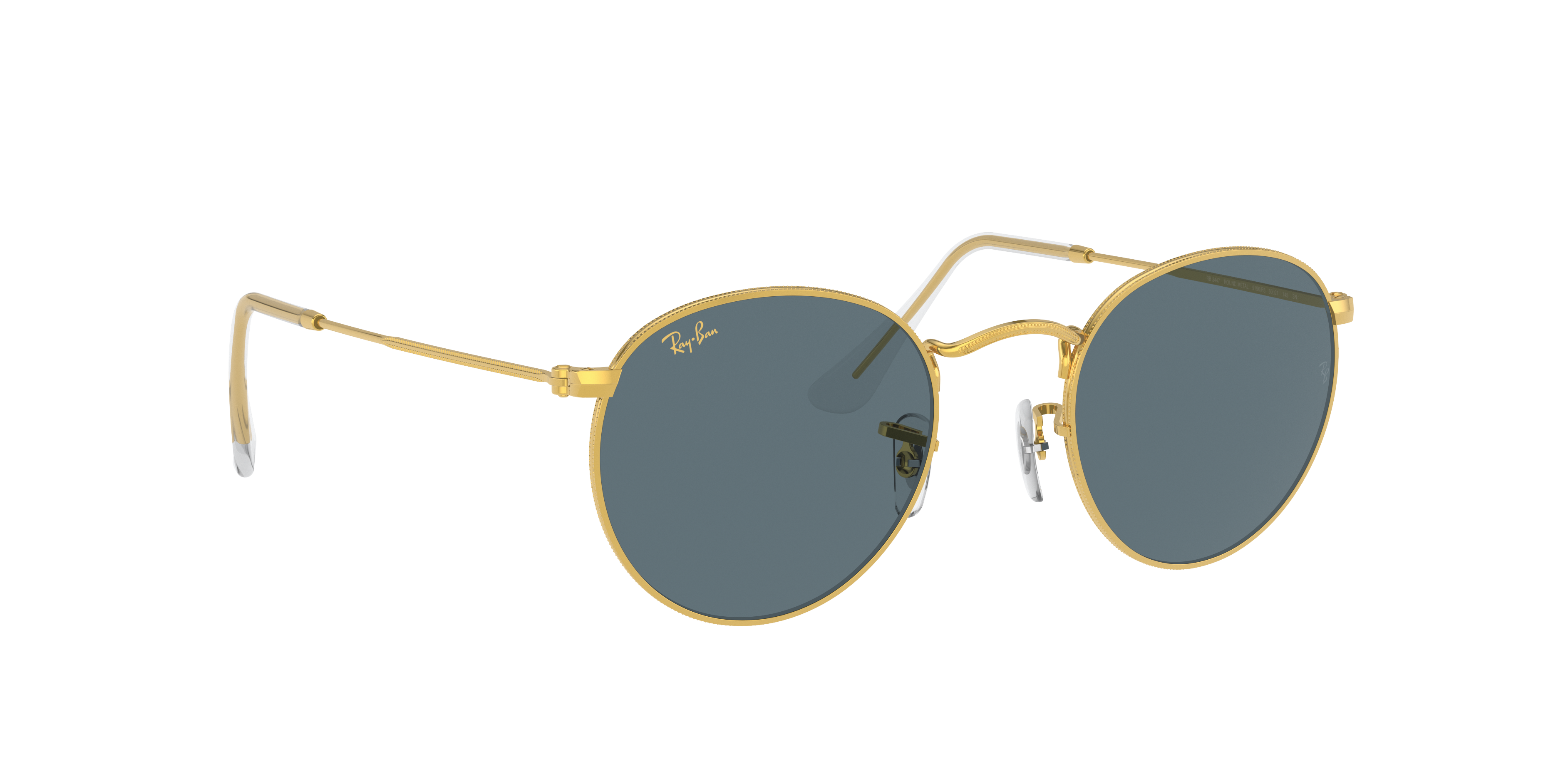 Angle_Right01 Ray-Ban Round Metal Legend Gold RB3447 919931 Groen / Zwart