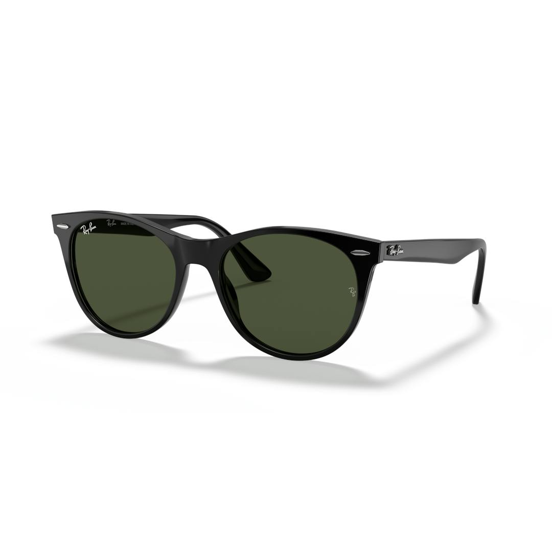 Ray-Ban Wayfarer Ii RB2185 Lunettes de Soleil - Carrée Noir - Possibilité de verres correcteurs - Ad