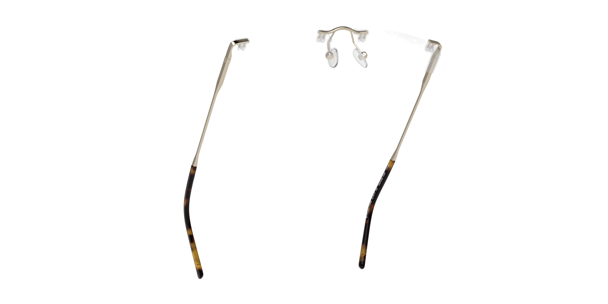 Bottom_Up DbyD Re.Metal DB OM7005 Glasses Transparent / Gold