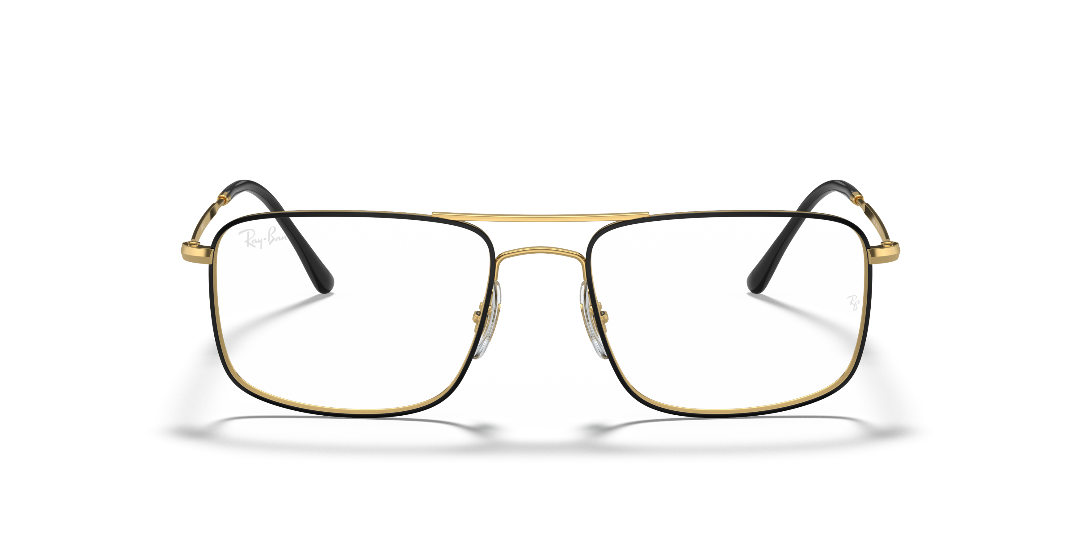Front Ray-Ban RX 6434 Glasses Transparent / Black