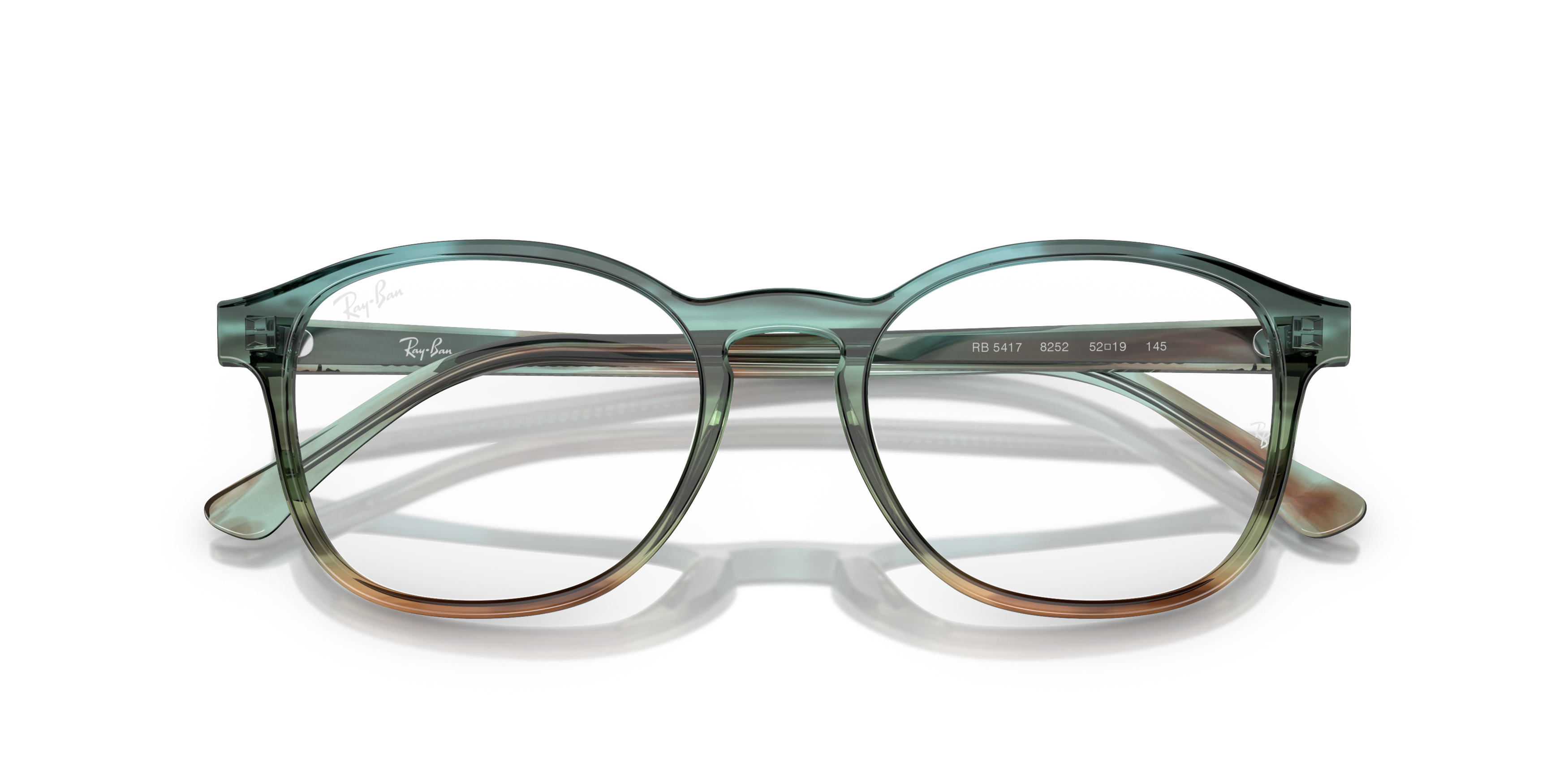 Folded Ray-Ban RX 5417 (8252) Glasses Transparent / Blue