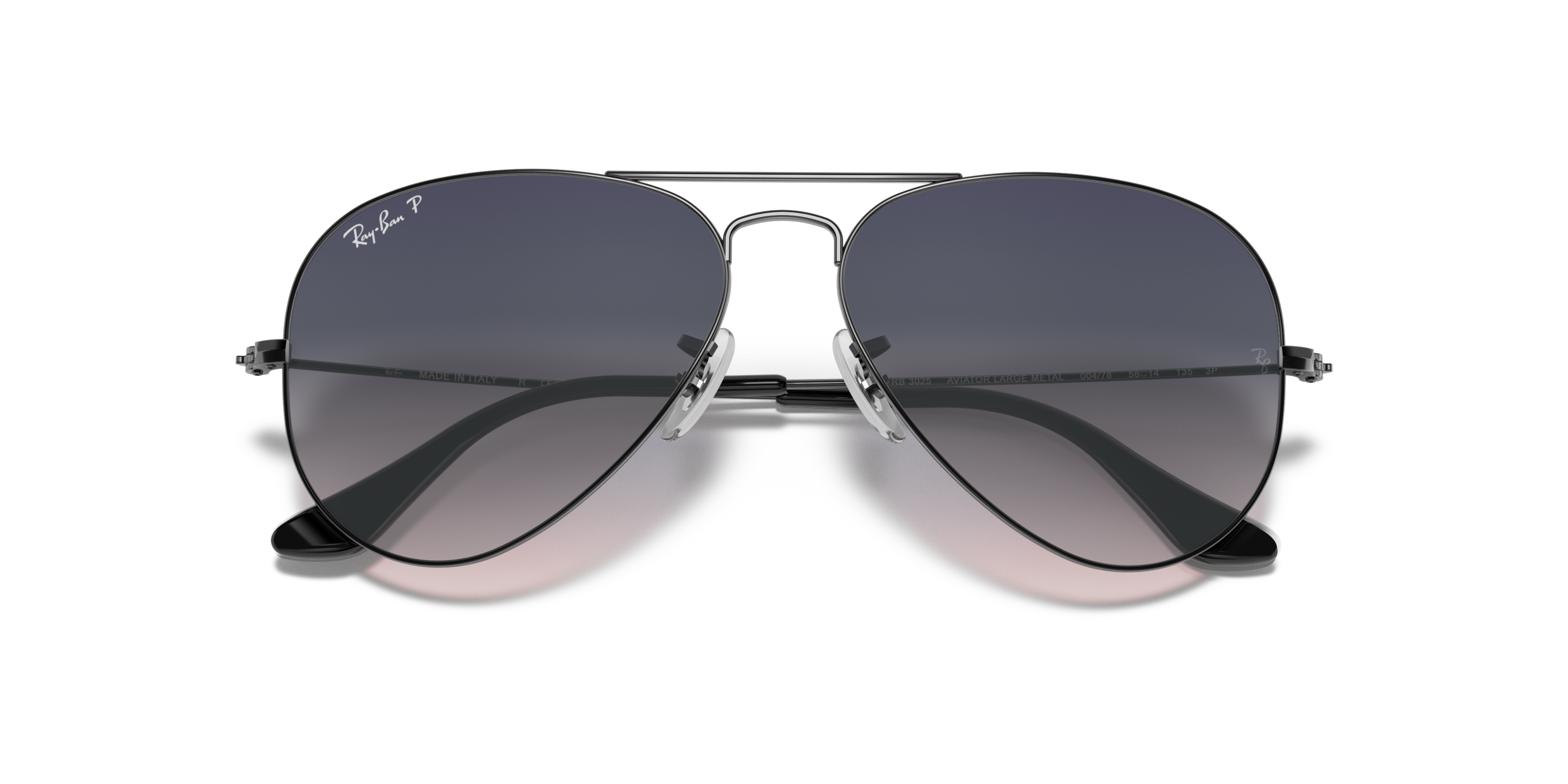 Folded Ray-Ban RB 3025 Sunglasses Grey / Grey