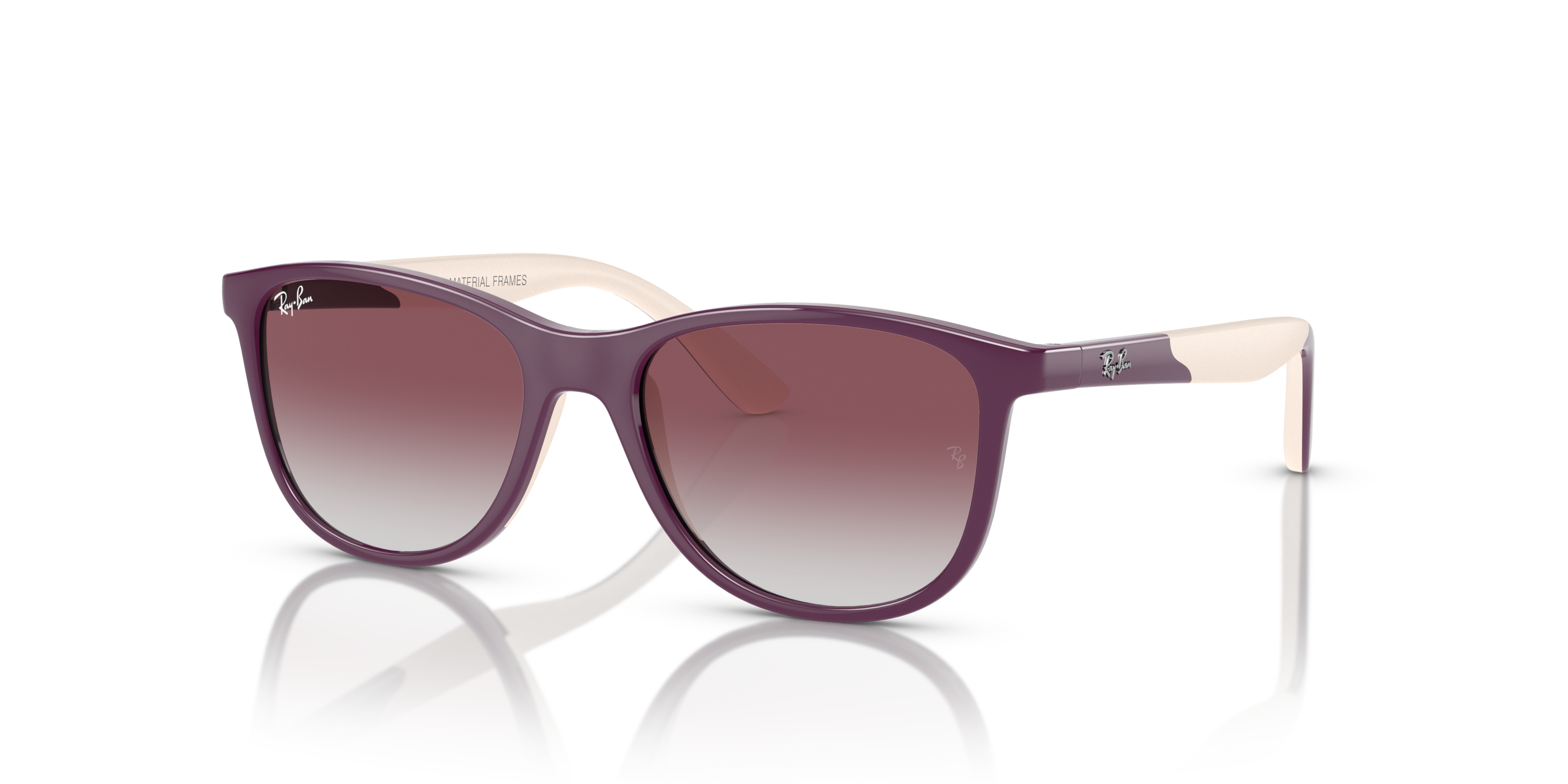 Angle_Left01 Ray-Ban Junior RB9077S 71348G Paars / Paars
