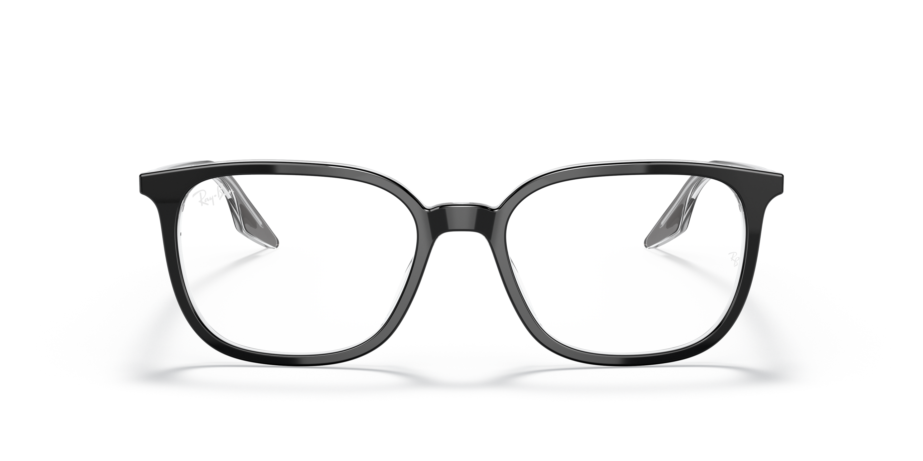 Front Ray-Ban RX 5406 Glasses Transparent / Black