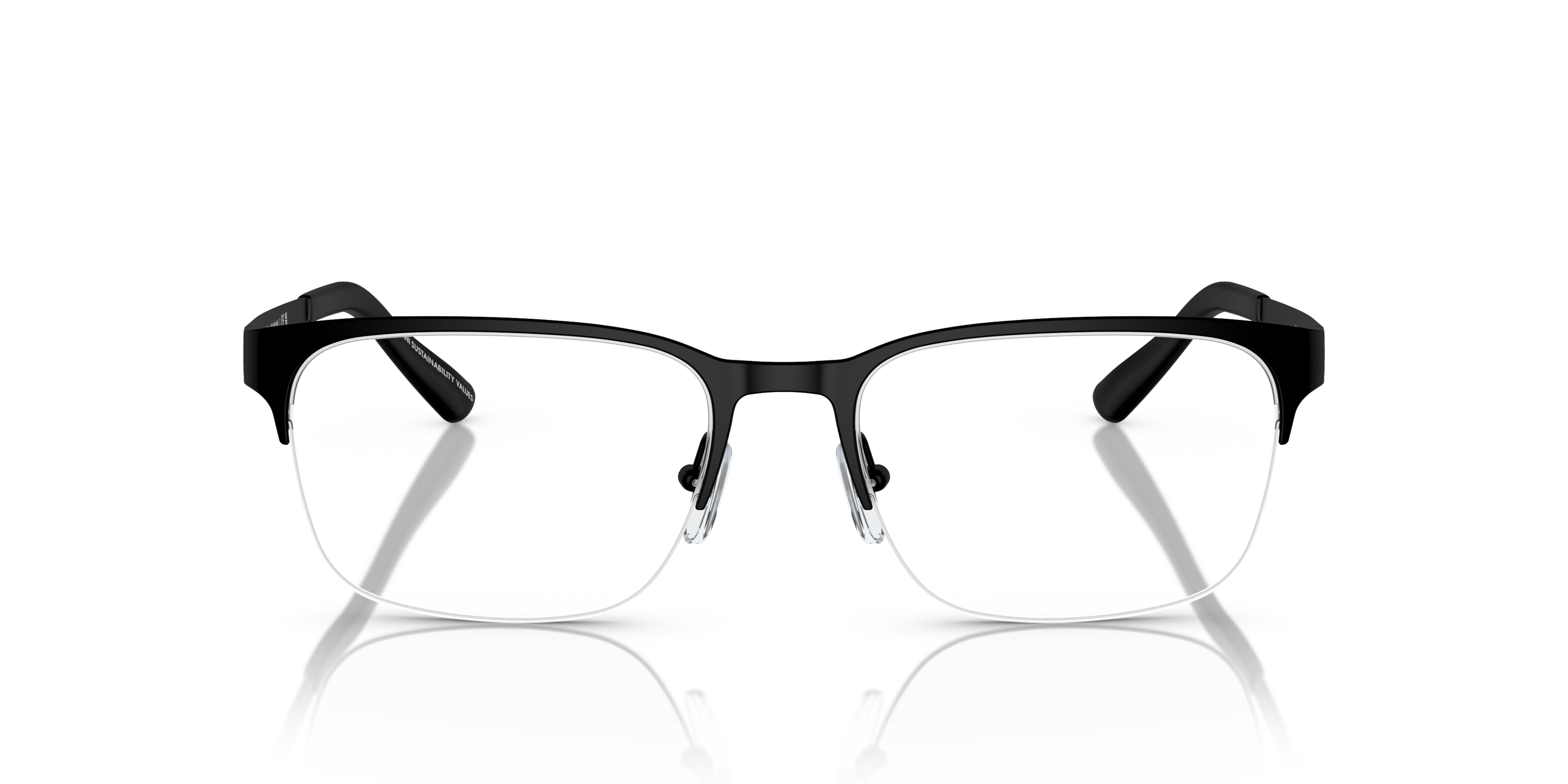 Front Armani Exchange AX 1060 Glasses Transparent / Black