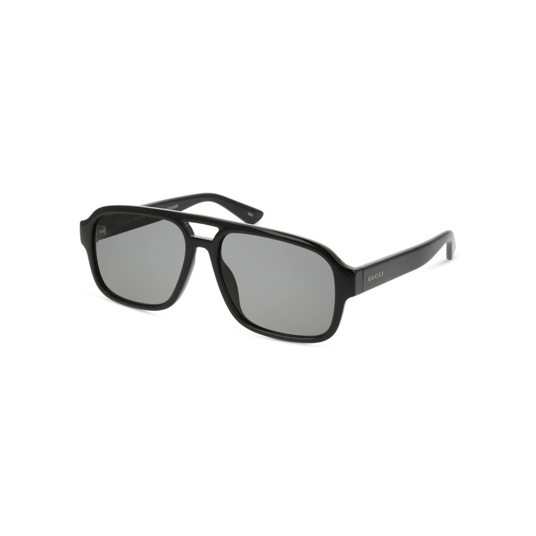 Gucci GG1342S Lunettes de Soleil Homme - Rectangle Noir - Possibilité de verres correcteurs - Adapta