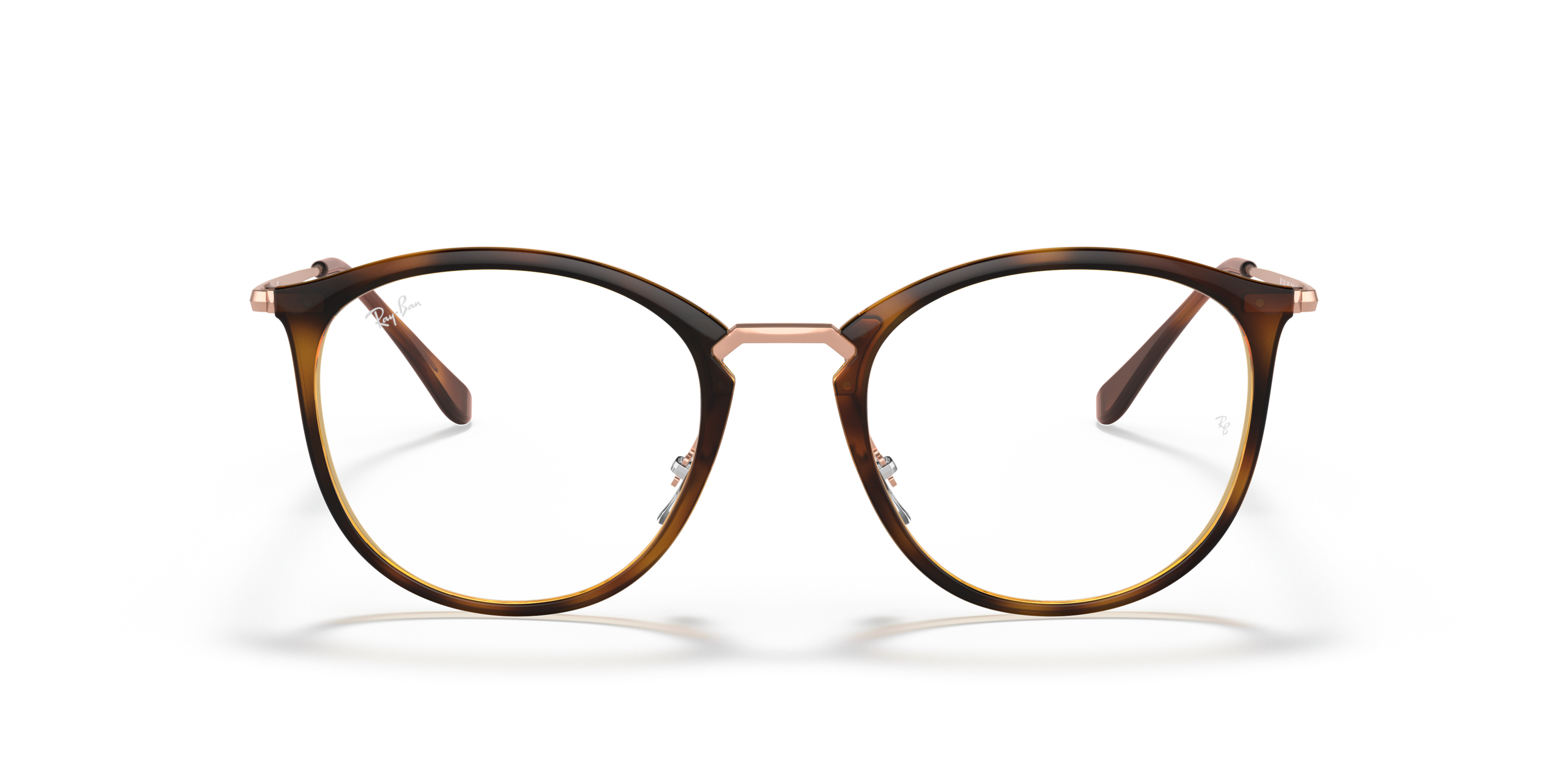 Front Ray-Ban RX7140 5687 Havana, Brown