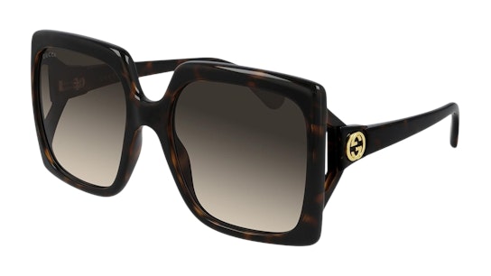 Gucci GG 0876S (002) Sunglasses Brown / Havana