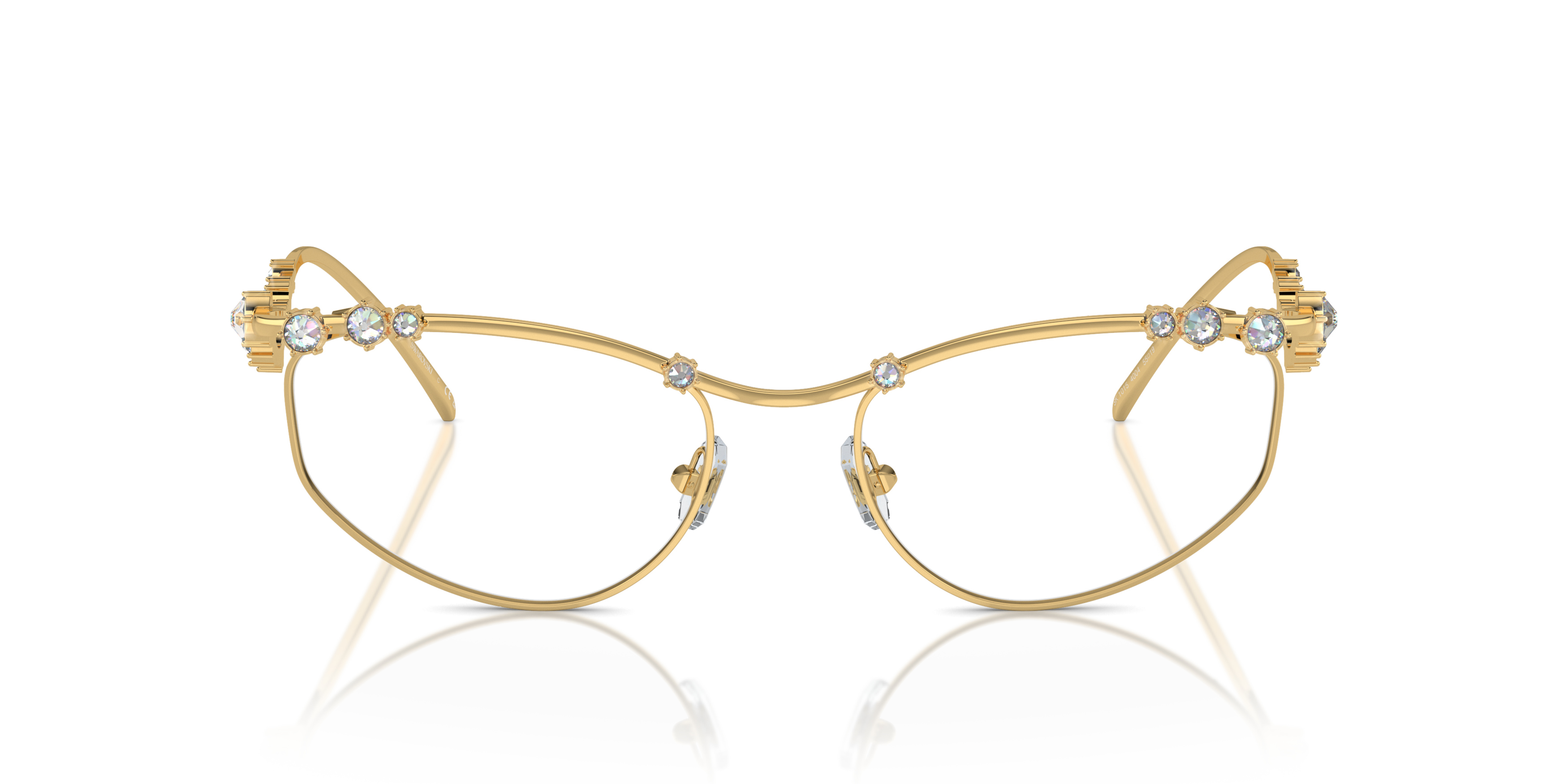 Front Swarovski SK 1015 Glasses Transparent / Gold