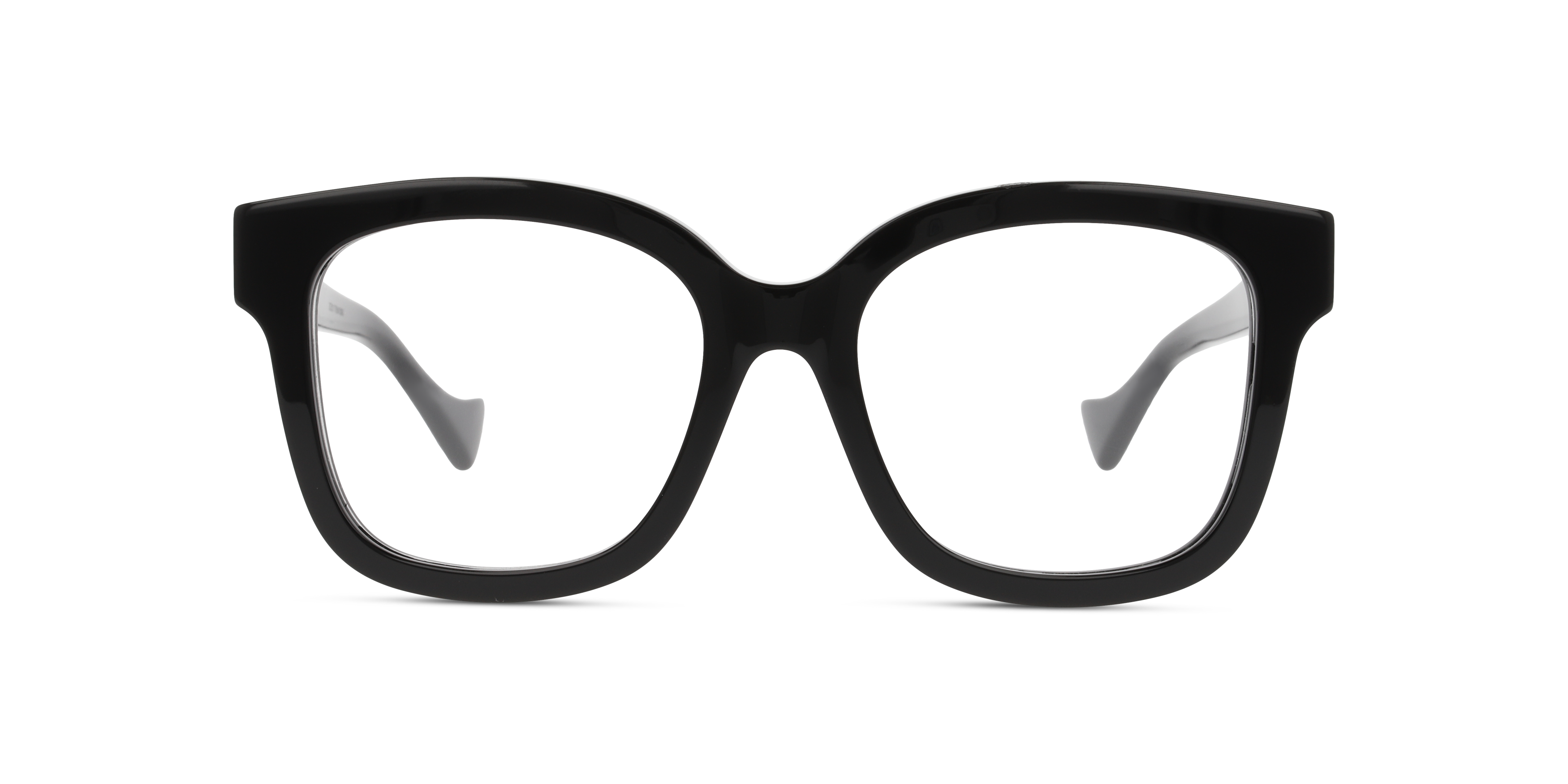 Front Gucci GG 1258O (004) Glasses Transparent / Black