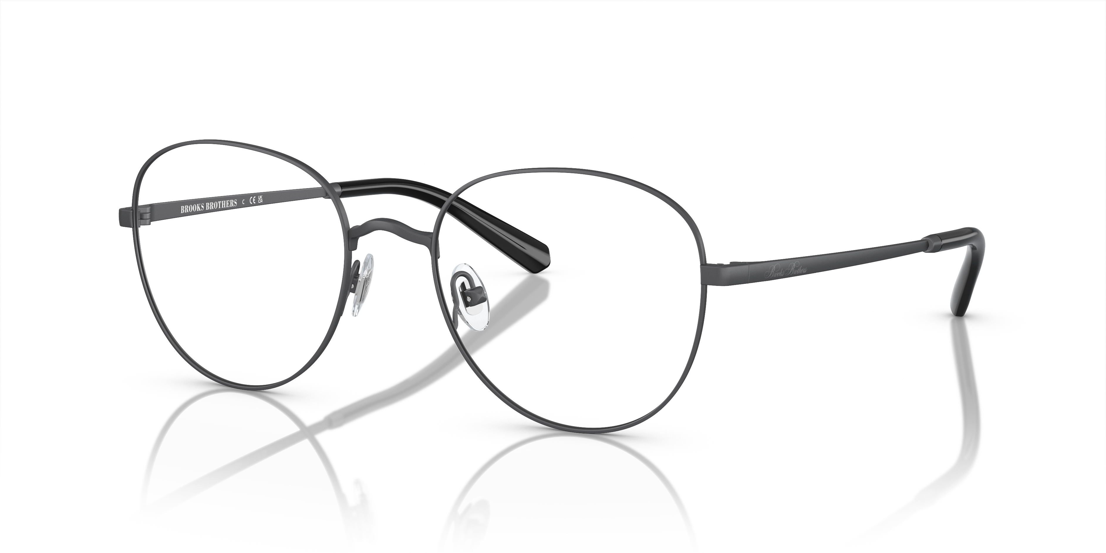 Angle_Left01 Brooks Brothers BB 1111 Glasses Transparent / Grey