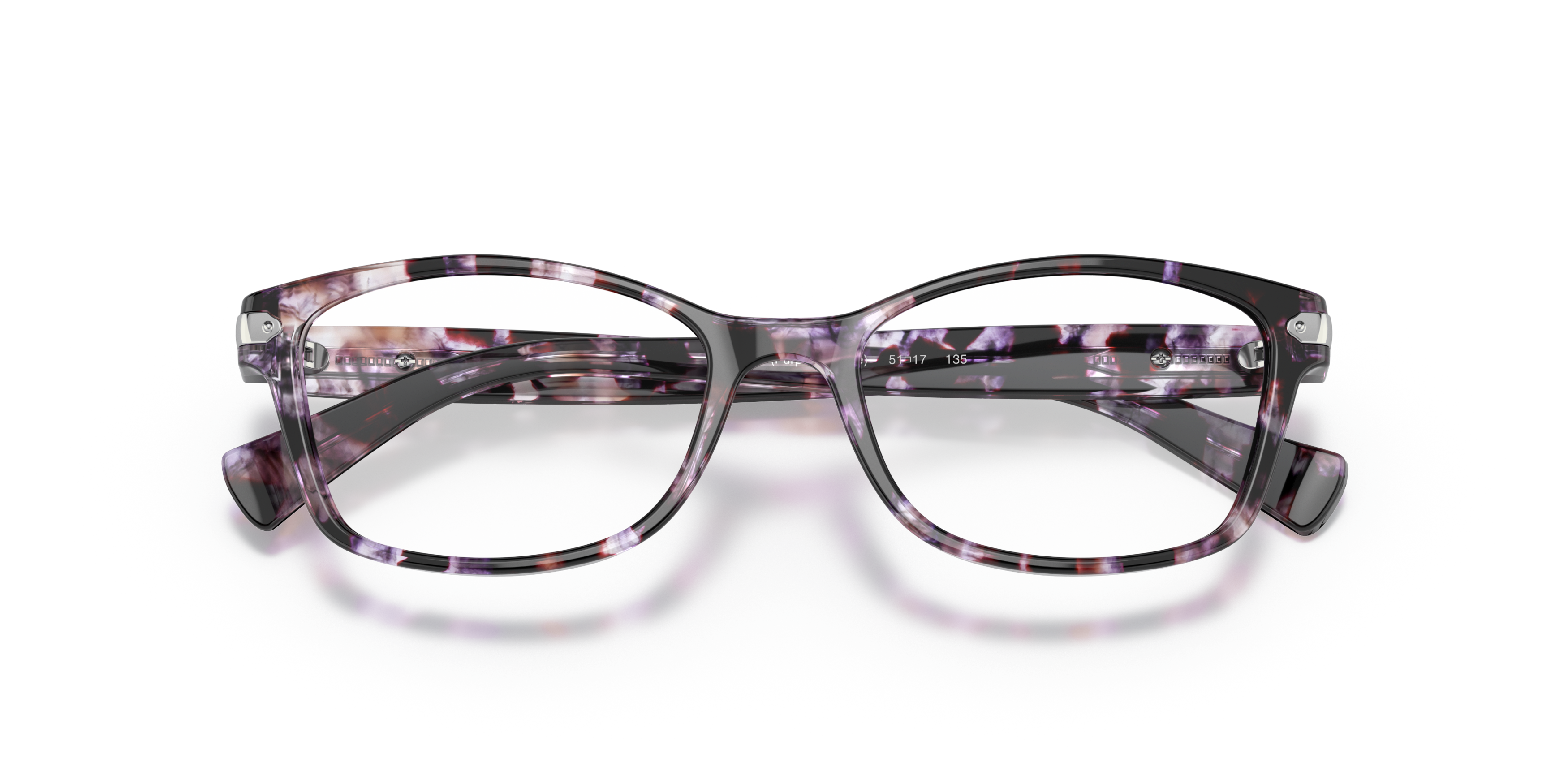 Folded Coach HC 6065 (5548) Glasses Transparent / Violet