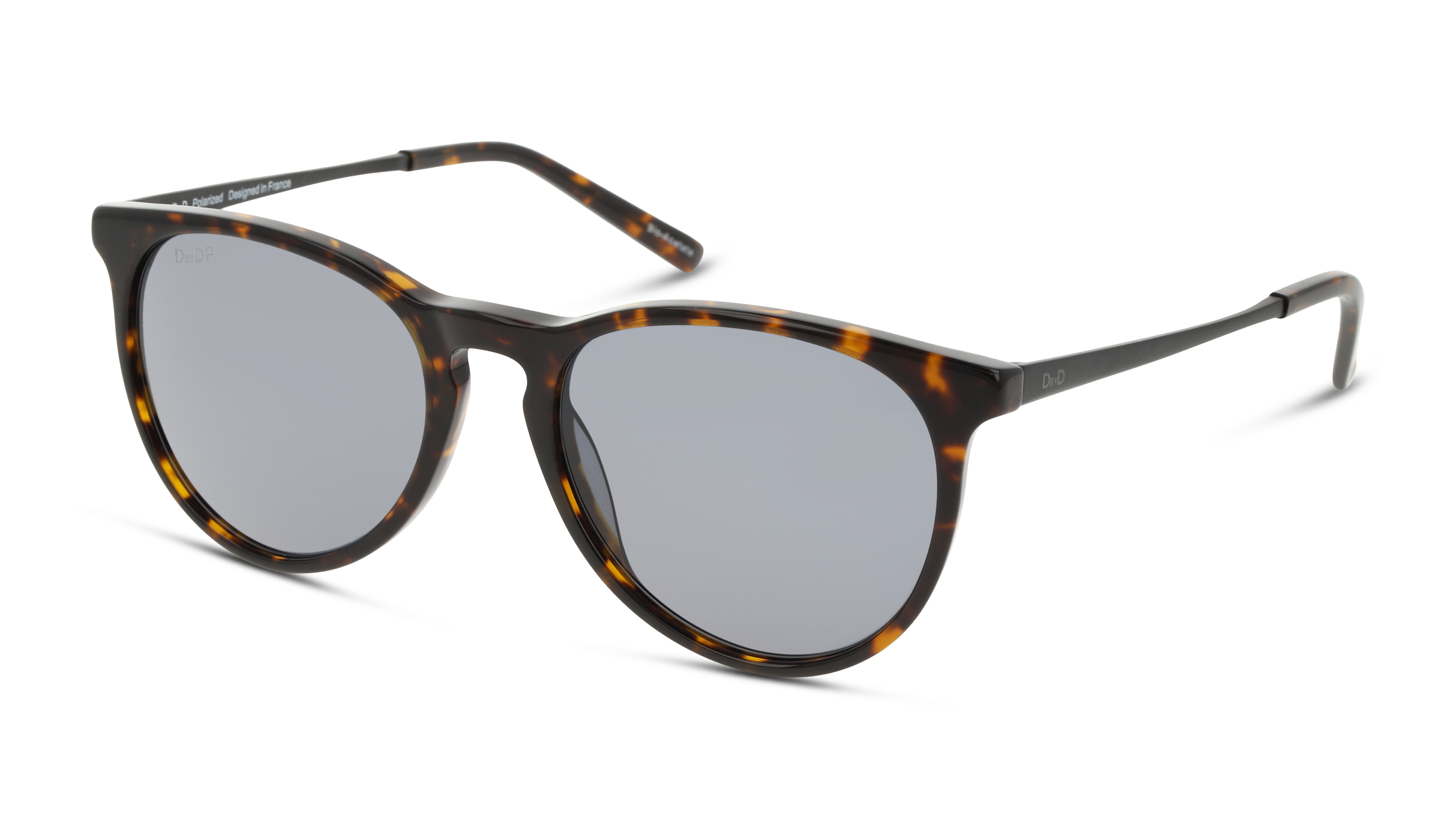 Angle_Left01 DbyD DB SU5005P (HBG0) Sunglasses Grey / Havana