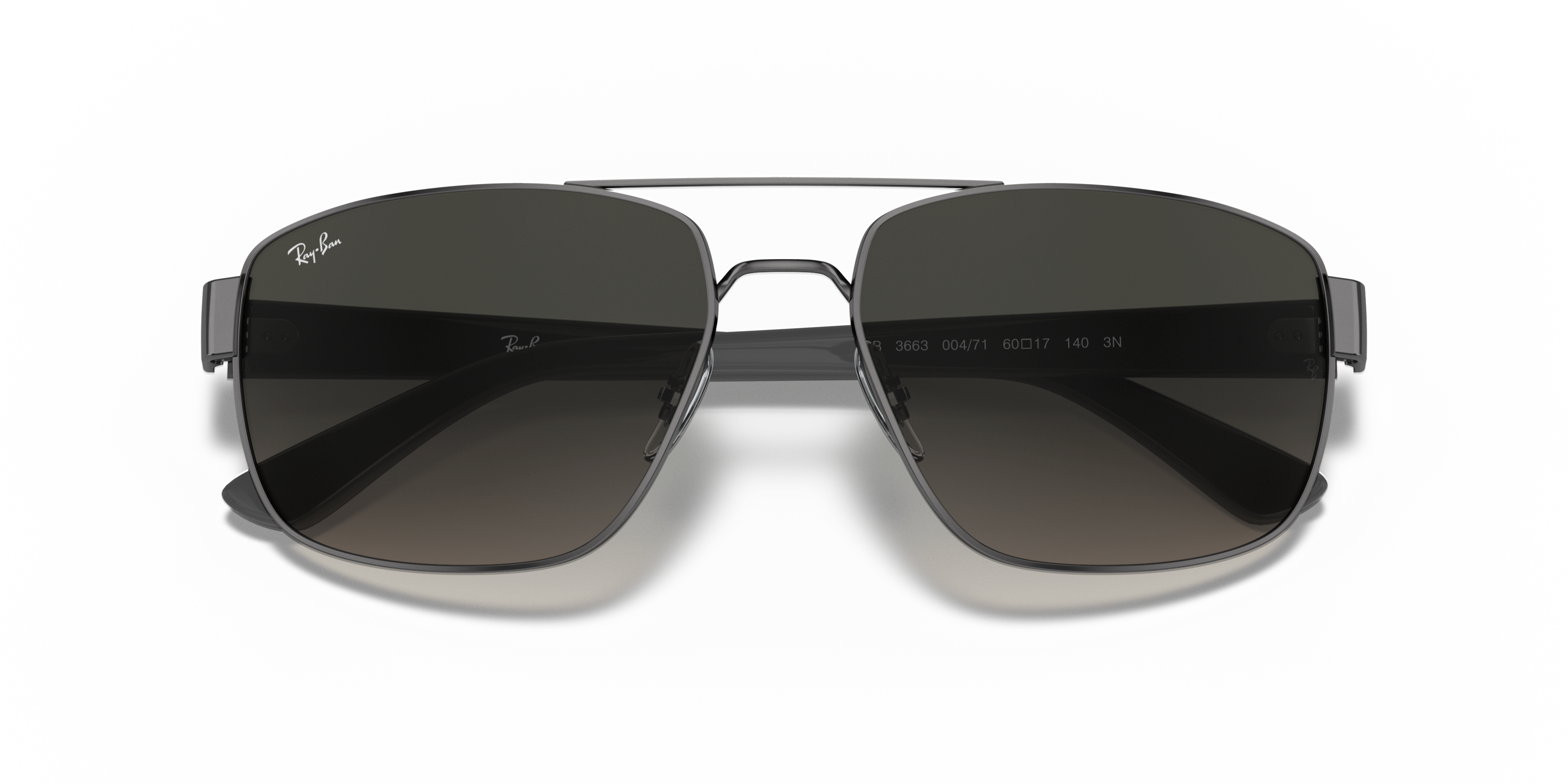 Folded Ray-Ban RB3663 004/71 Grijs / Zilver
