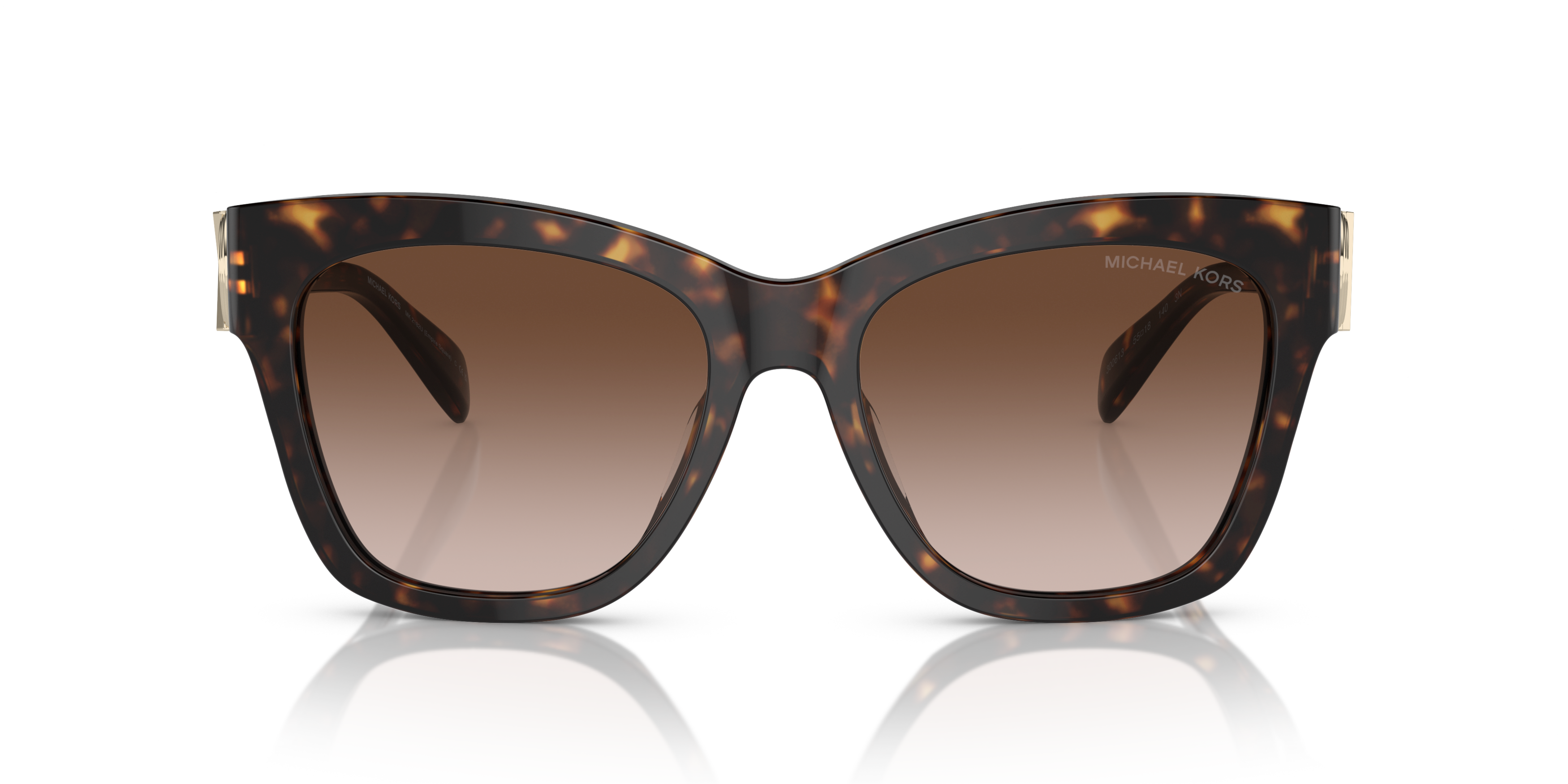 Front Michael Kors MK 2182U (300613) Sunglasses Brown / Havana