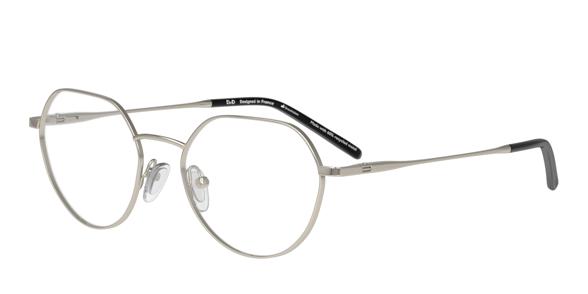 Angle_Left01 DbyD DB OT7003 Children's Glasses Transparent / Grey